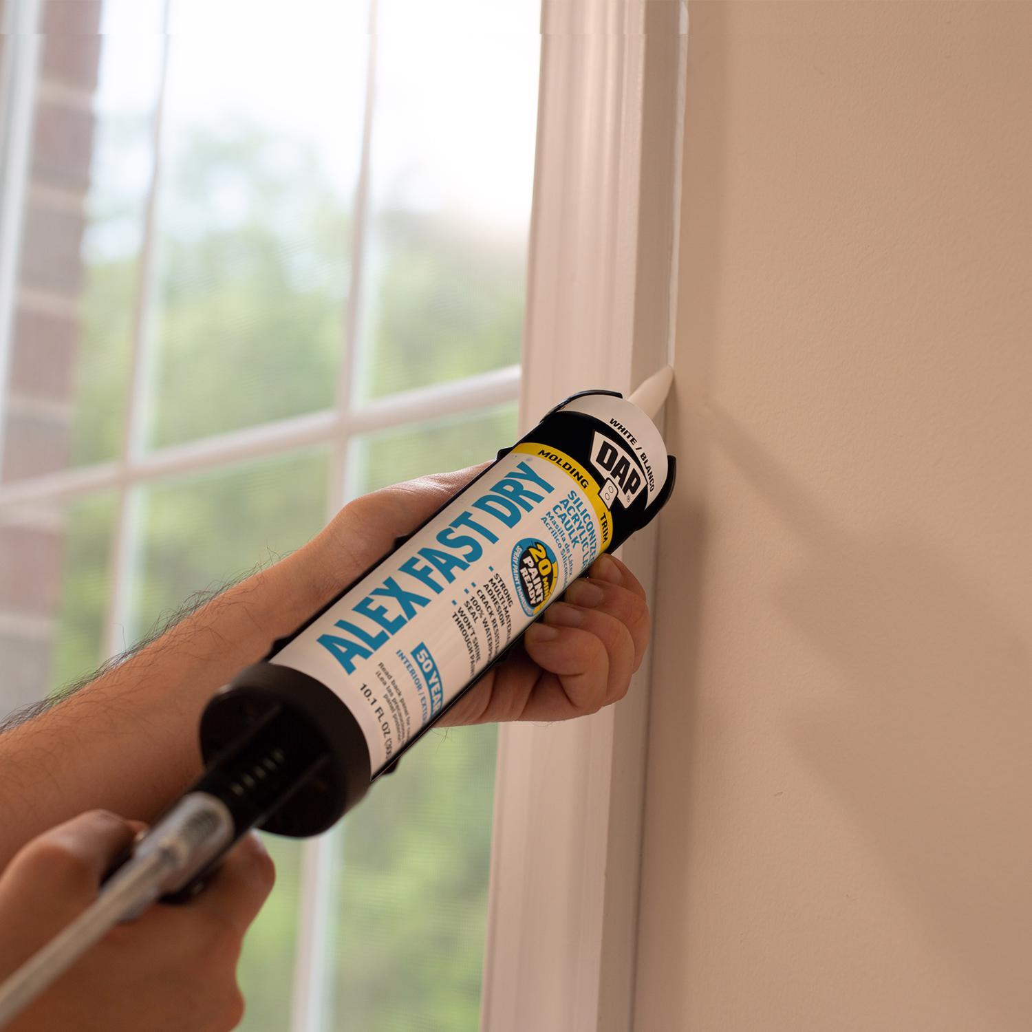 DAP Alex Fast Dry White Acrylic Latex Caulk 10.1 oz