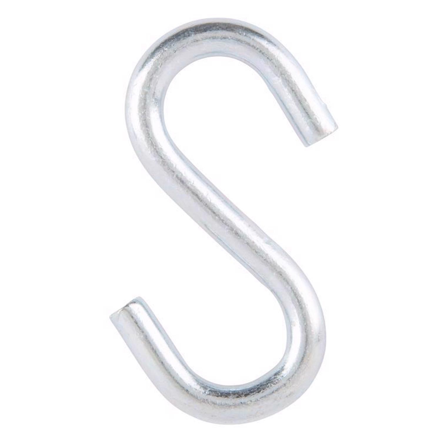 Ace Medium Zinc-Plated Silver Steel 3 in. L S-Hook 230 lb 2 pk