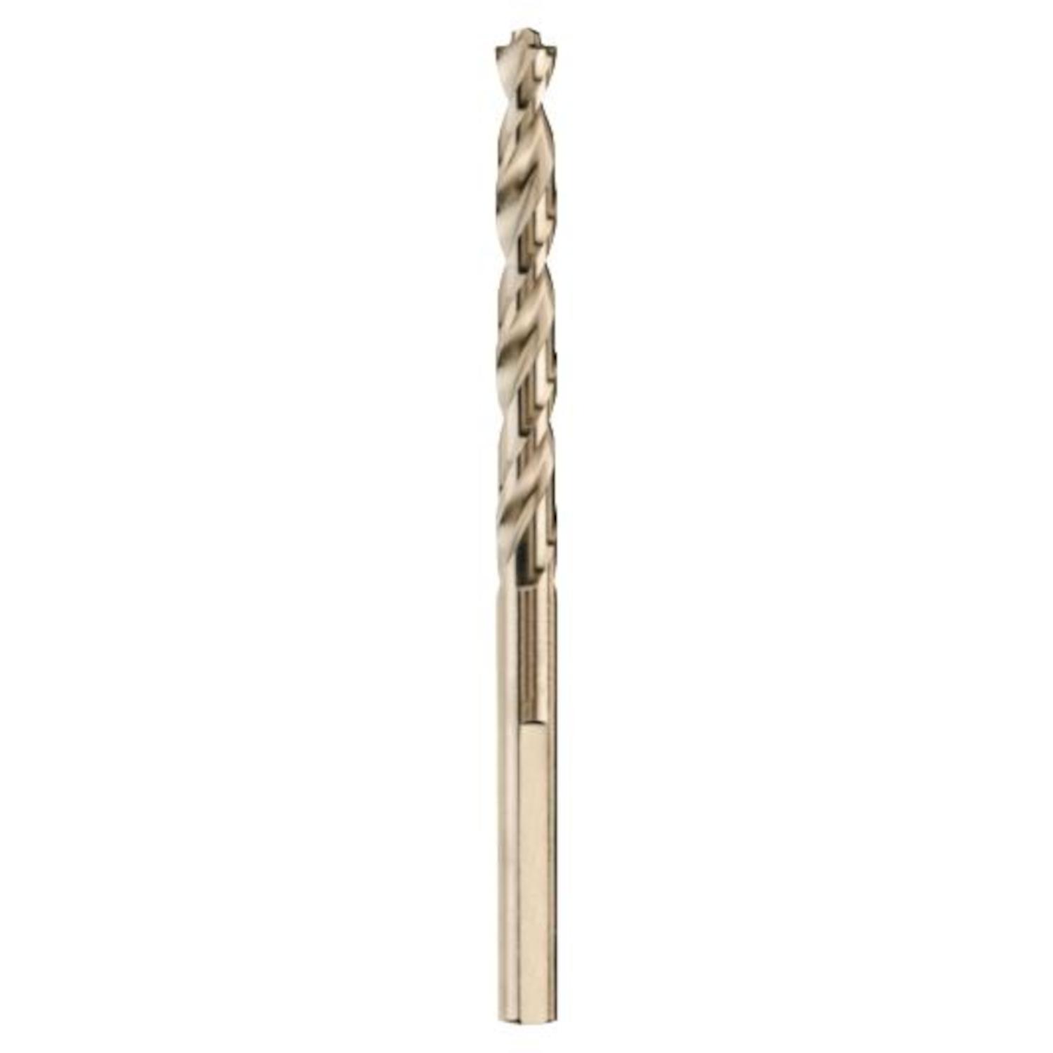 DEWALT 1/4 in. X 4 in. L High Speed Steel Pilot Point Drill Bit 3-Flat Shank 1 pc