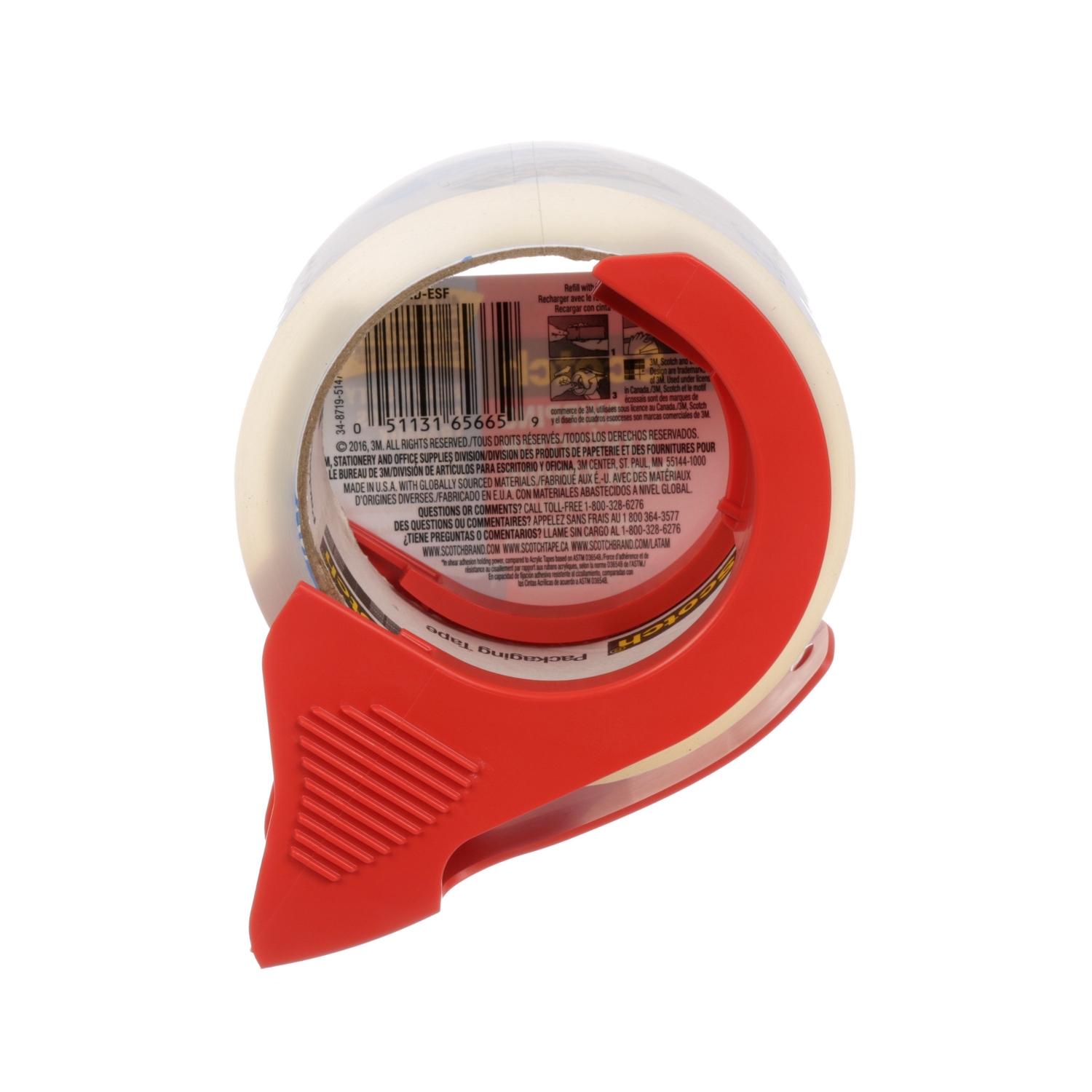 3M Scotch 1.88 in. W X 38.2 yd L Heavy-Duty Packaging Tape with Dispenser