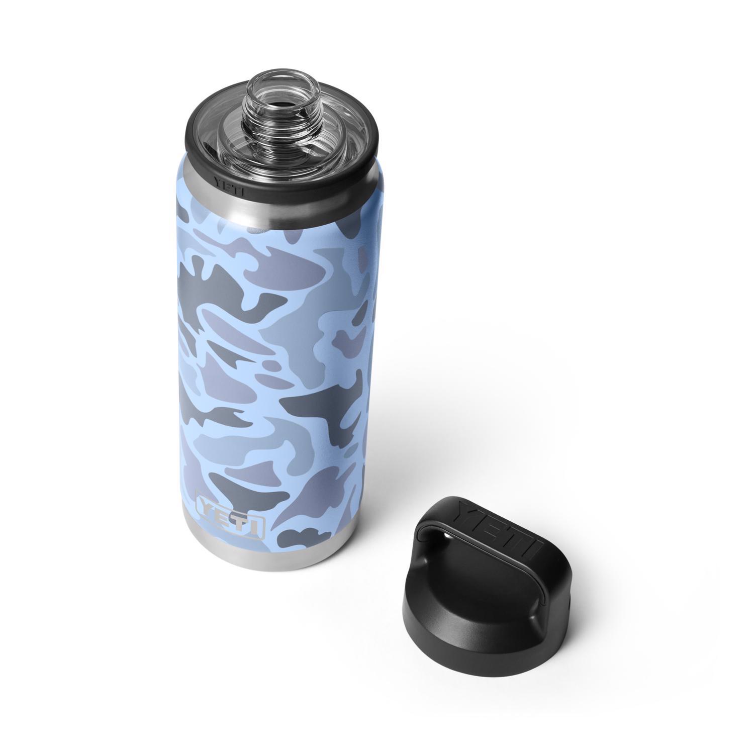 YETI Rambler 26 oz Blue Camo BPA Free Bottle with Chug Cap
