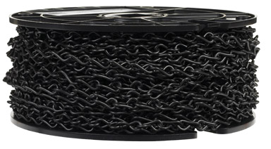 Campbell Chain Single Jack Chain 190 ft. L x 5/64 in. Dia. No. 14 Black Carbon Steel