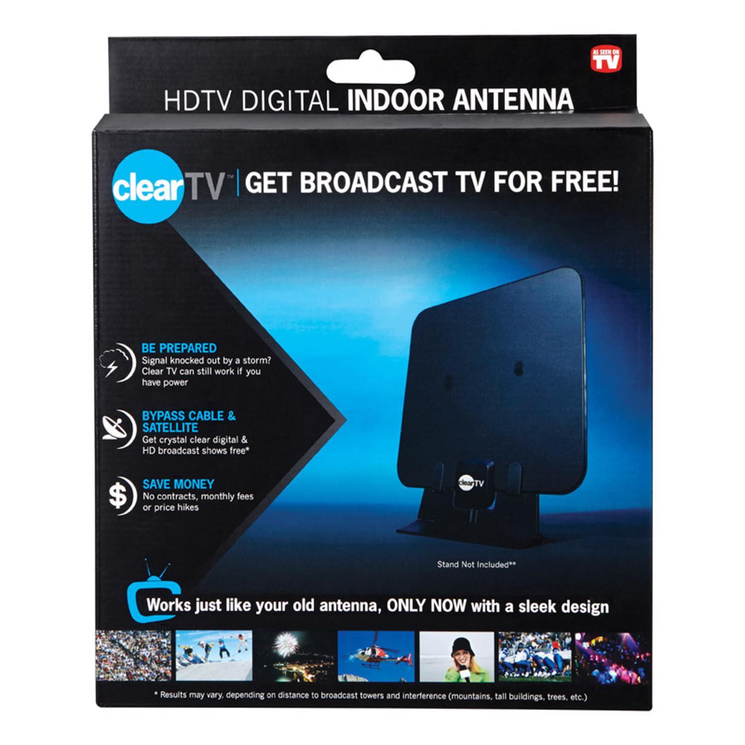 Cleartv Indoor Hdtv Digital Antenna 1 Pack