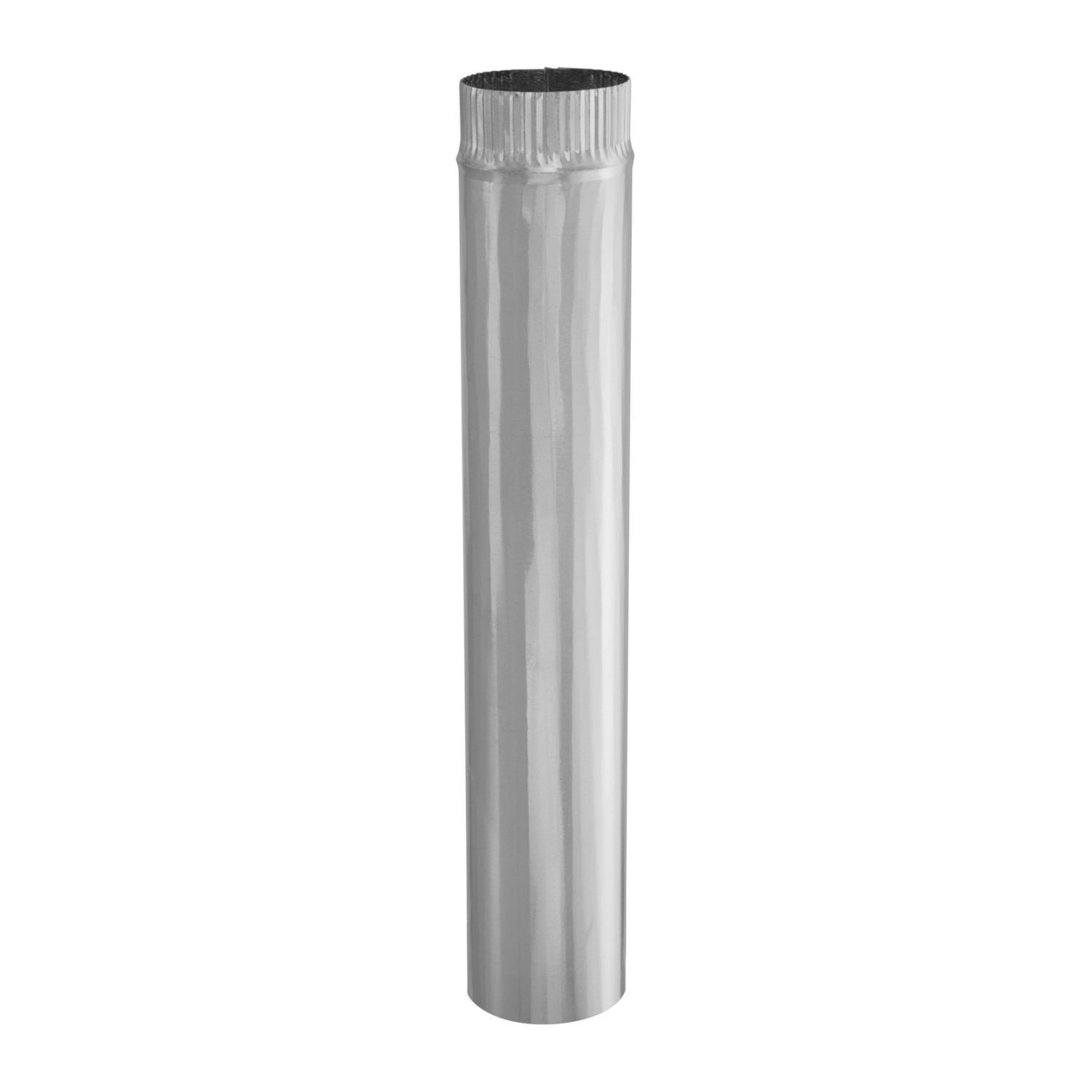 Imperial 4 in. D X 24 in. L Galvanized Steel Furnace Pipe