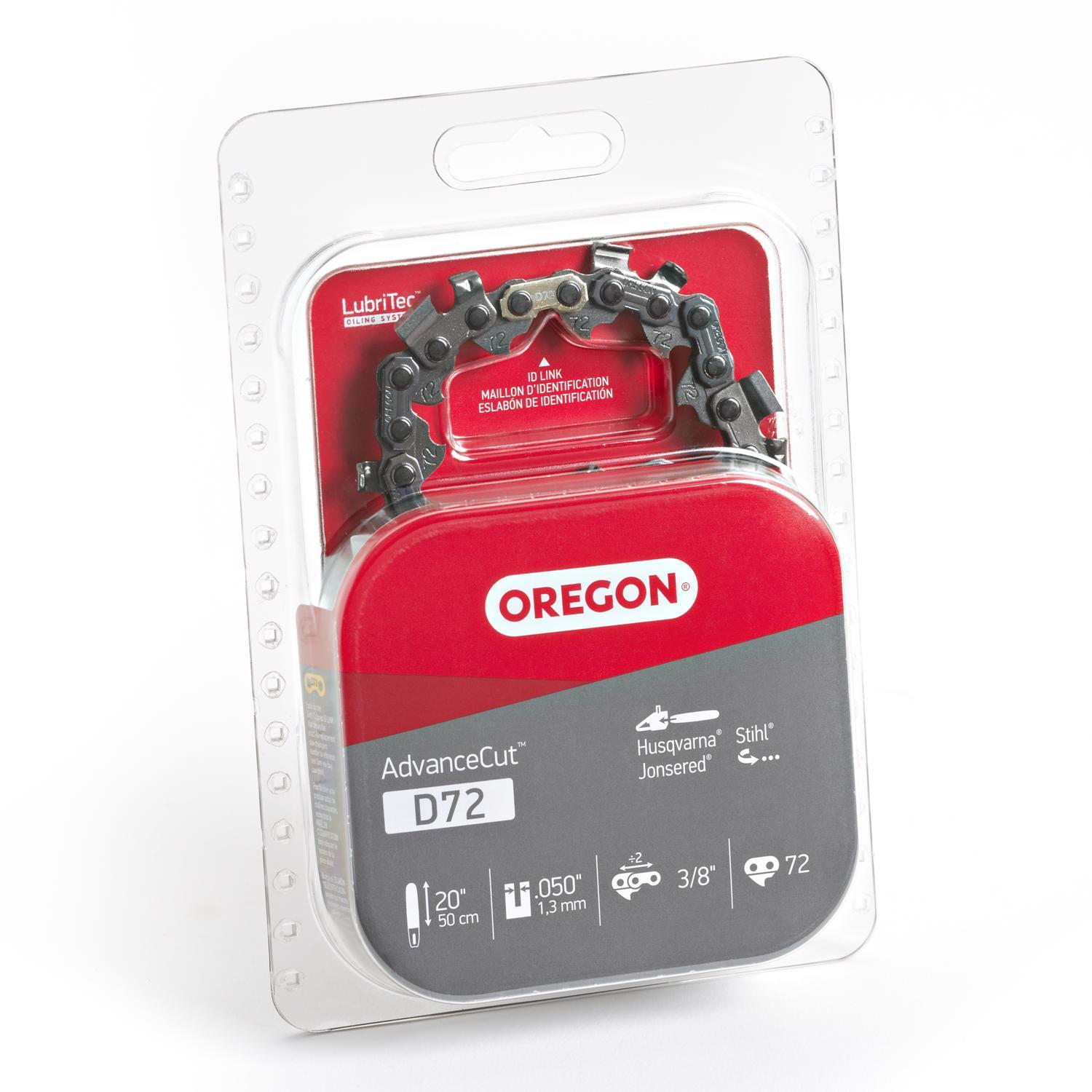 Oregon AdvanceCut D72 20 in. Chainsaw Chain 72 links