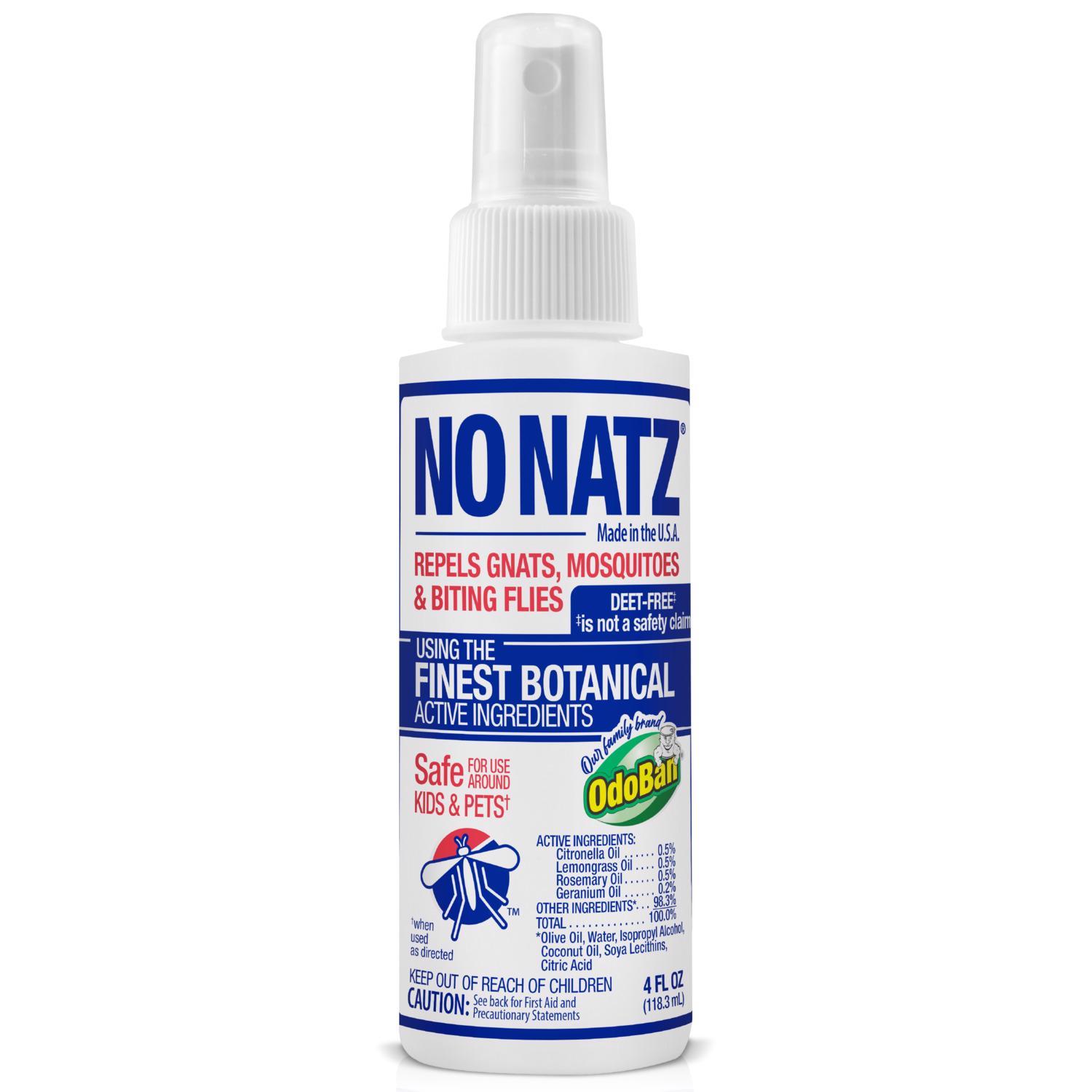 No Natz Organic Insect Repellent Liquid For Variety of Insects 4 oz