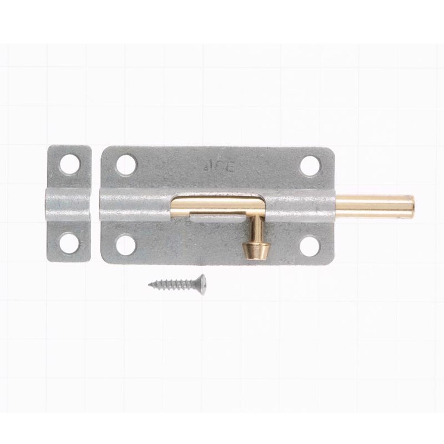 Ace 4 in. L Galvanized Steel Barrel Bolt 1 pk