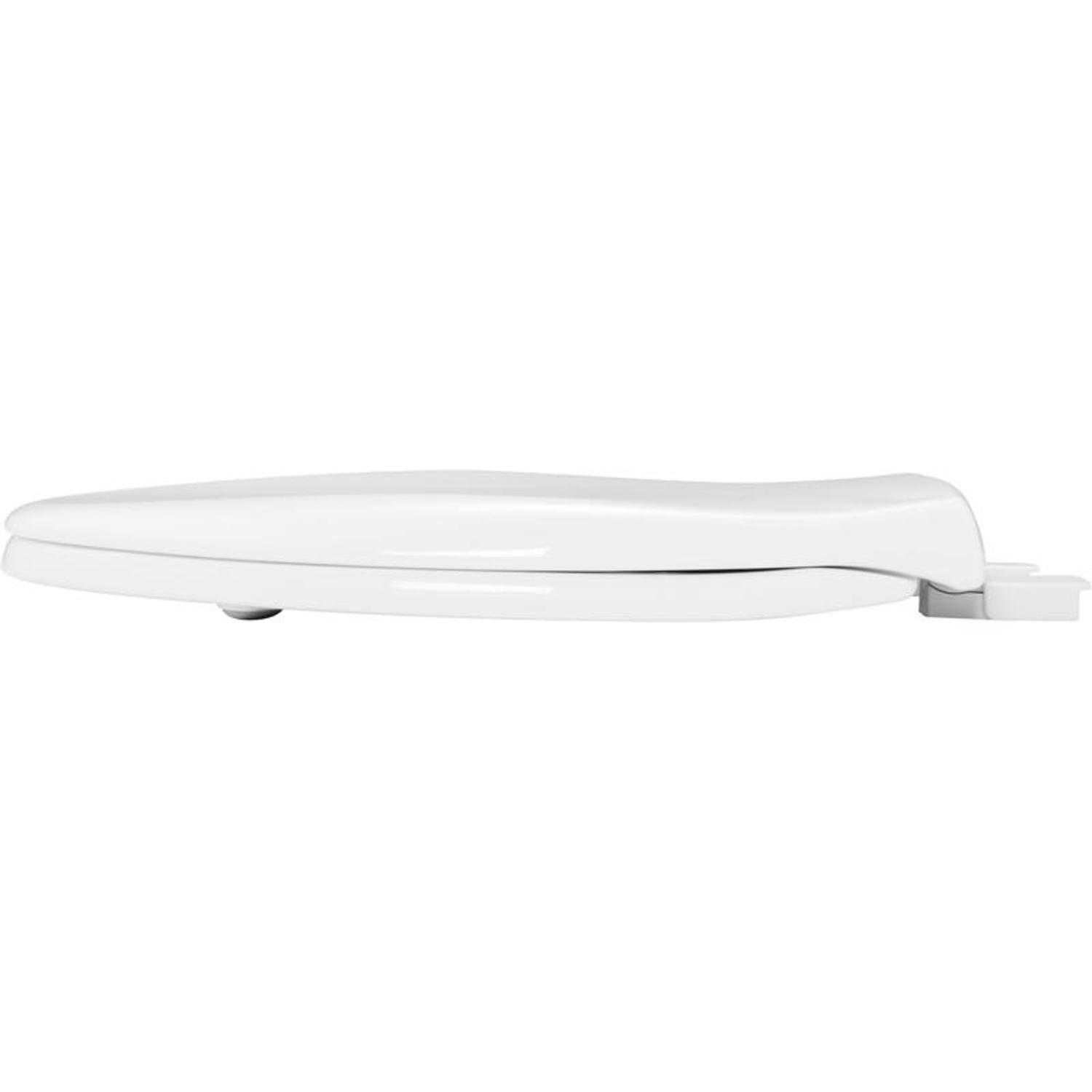 Mayfair by Bemis Affinity Slow Close Round White Plastic Toilet Seat