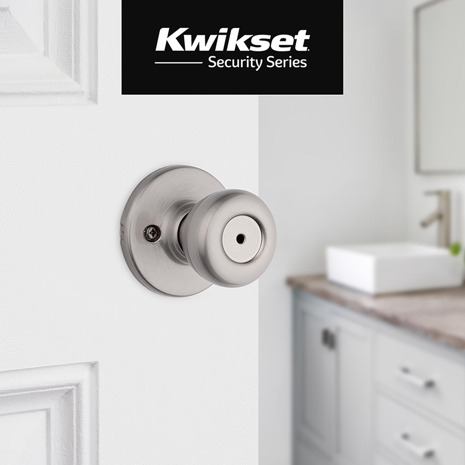 Kwikset Tylo Satin Nickel Privacy Knob Right or Left Handed