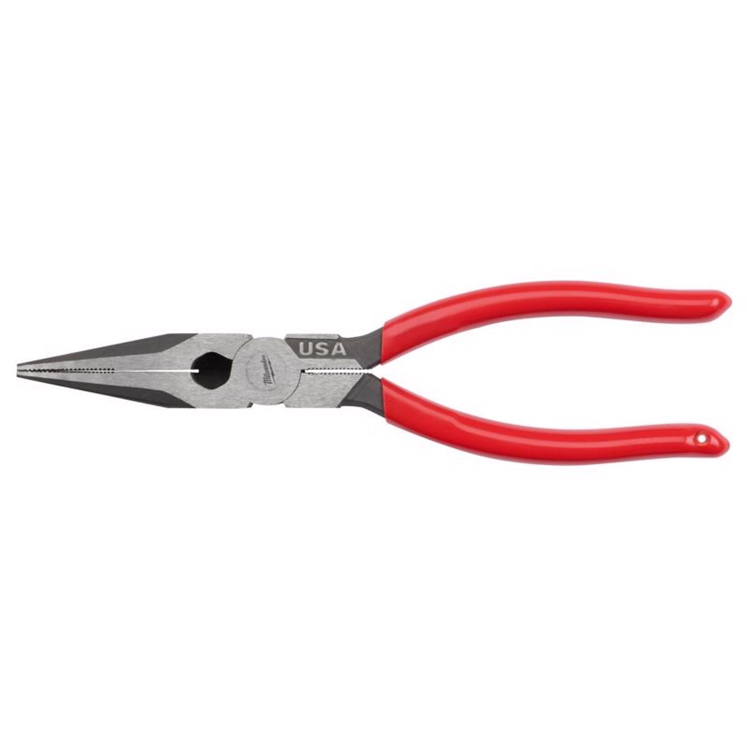 Milwaukee Made In USA 8 in. Forged Steel Long Nose Pliers