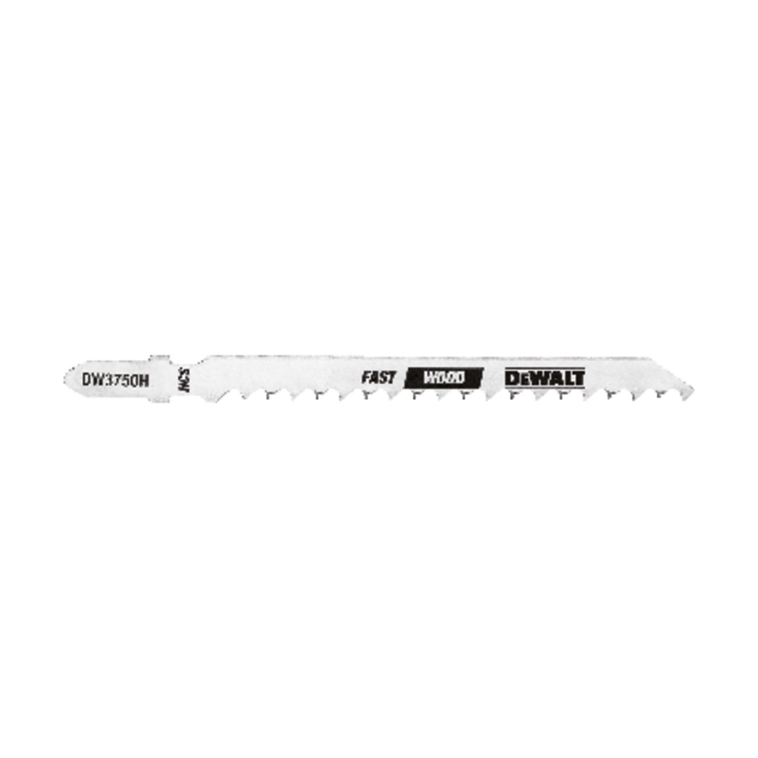 DEWALT 4 in. High Carbon Steel T-Shank Jig Saw Blade 6 TPI 5 pk