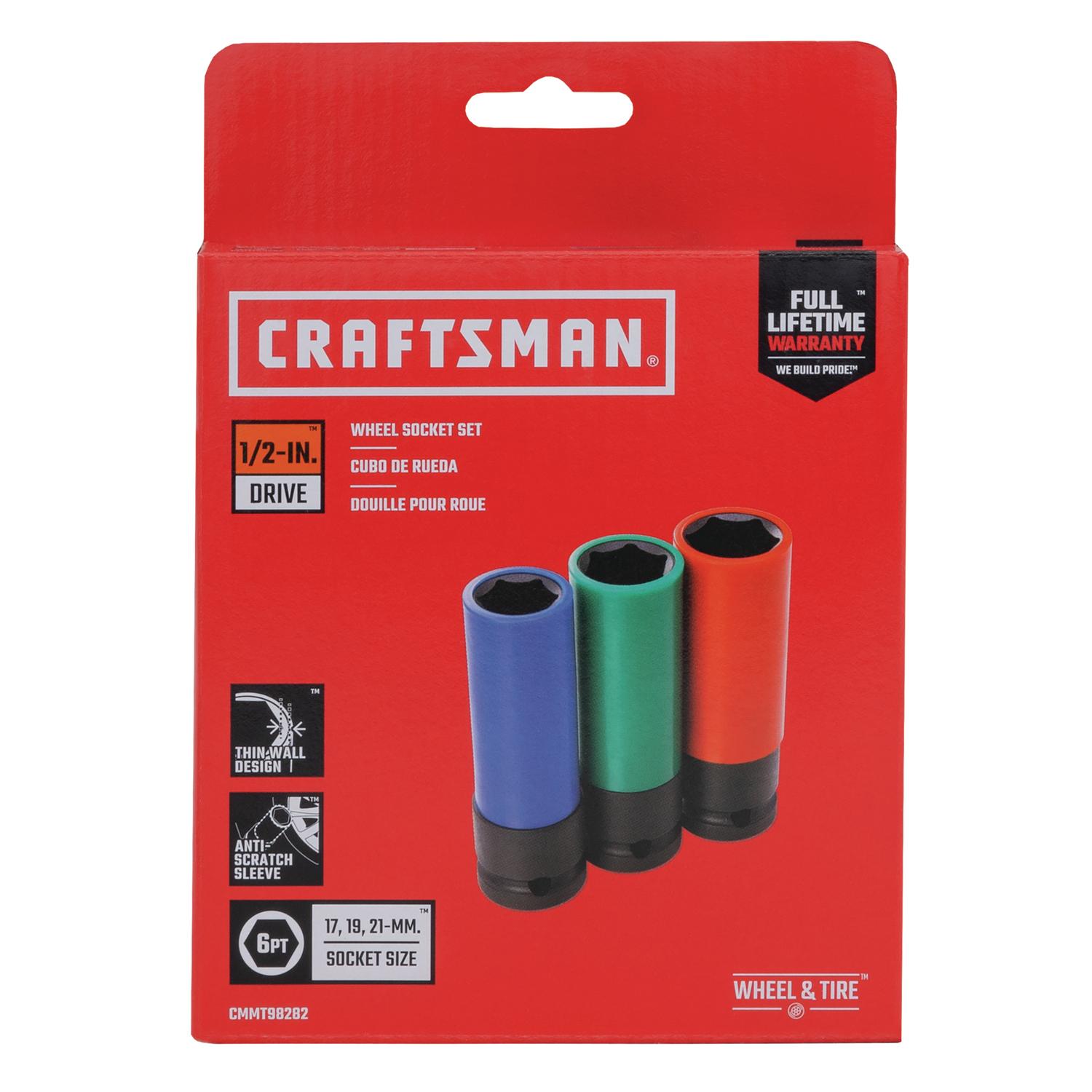 Craftsman 3 pc Wheel Socket Set