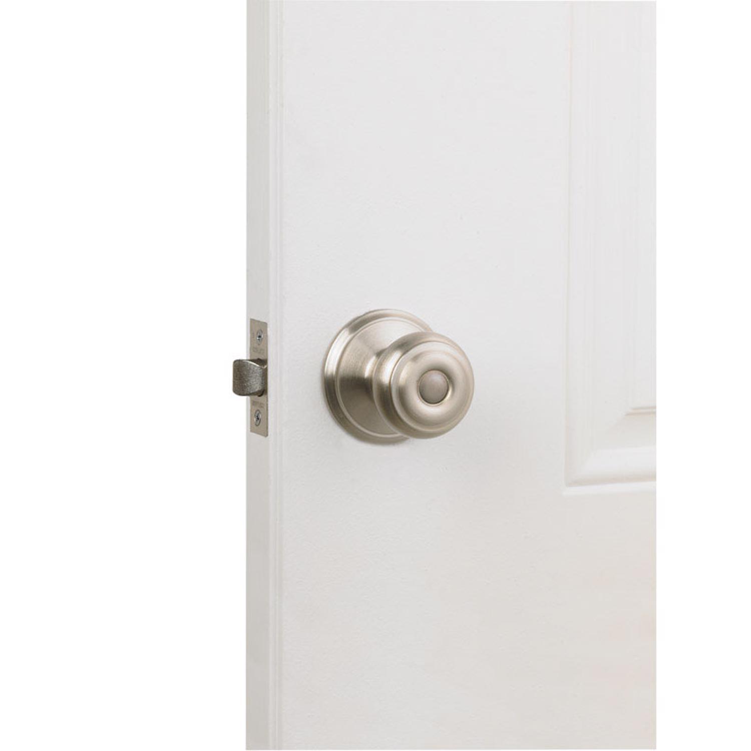 Schlage Georgian Satin Nickel Passage Door Knob 1-3/4 in.