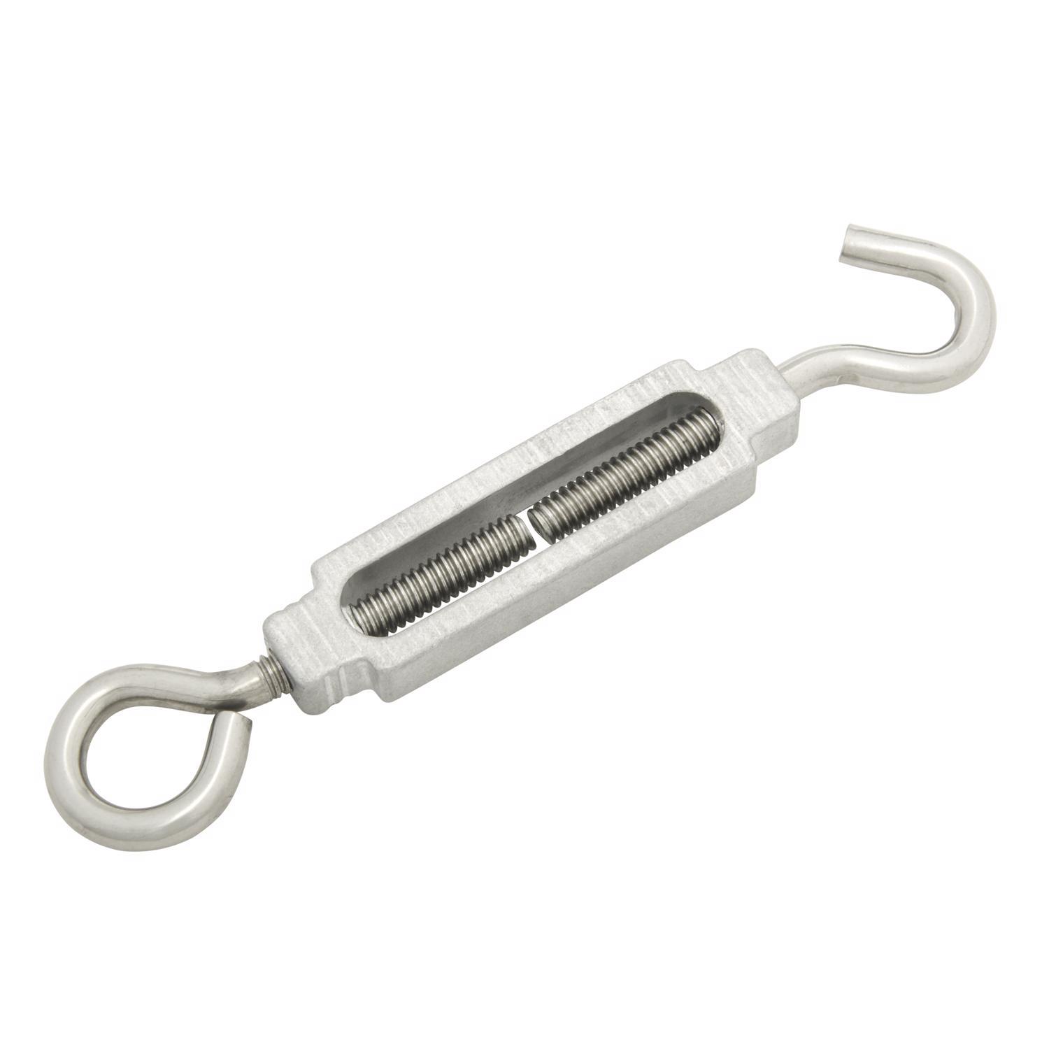 Hampton Zinc-Plated Stainless Steel 0.207 in. D Turnbuckle 160 lb 5-3/8 in. L
