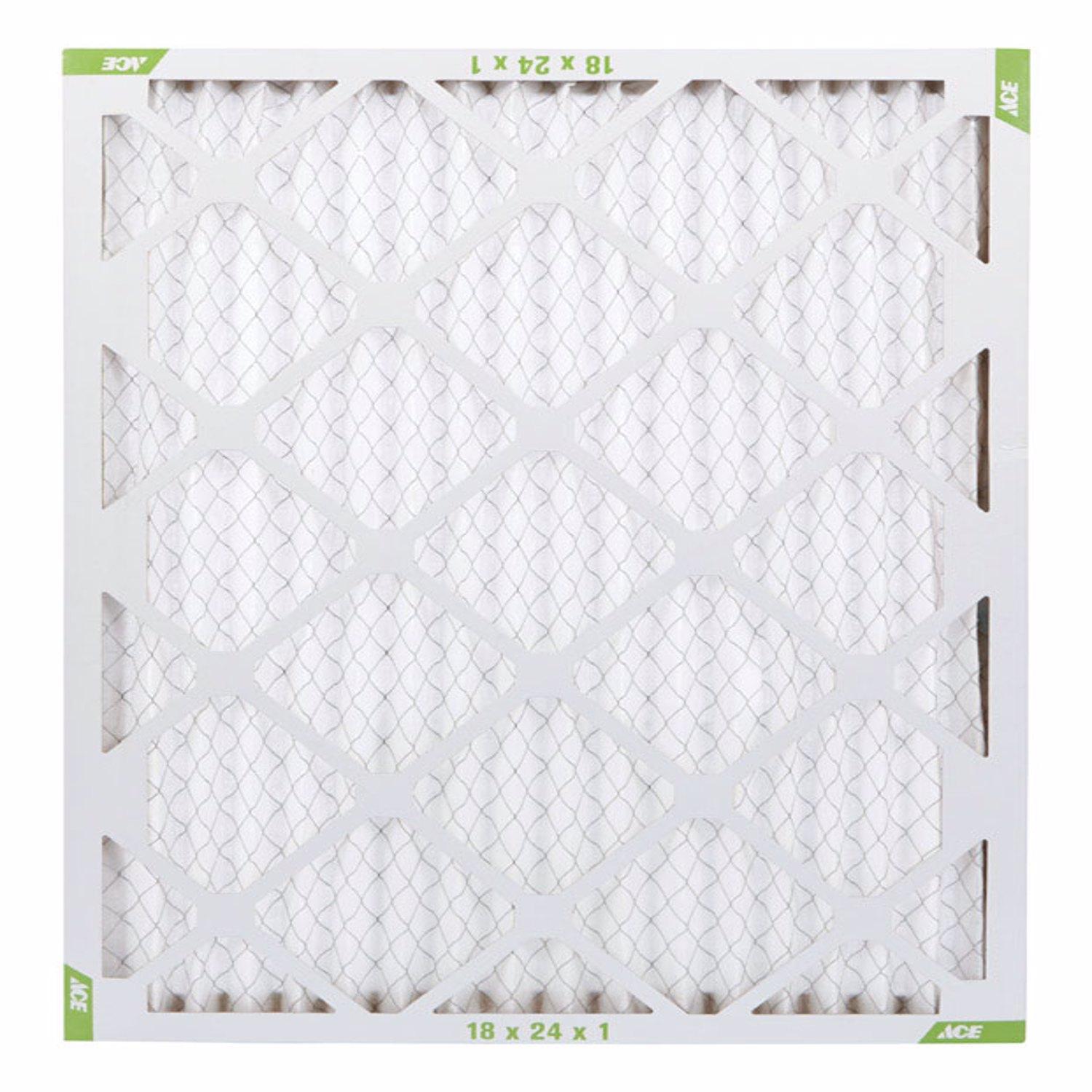 Ace 18 in. W X 24 in. H X 1 in. D Cotton 8 MERV Pleated Air Filter 1 pk