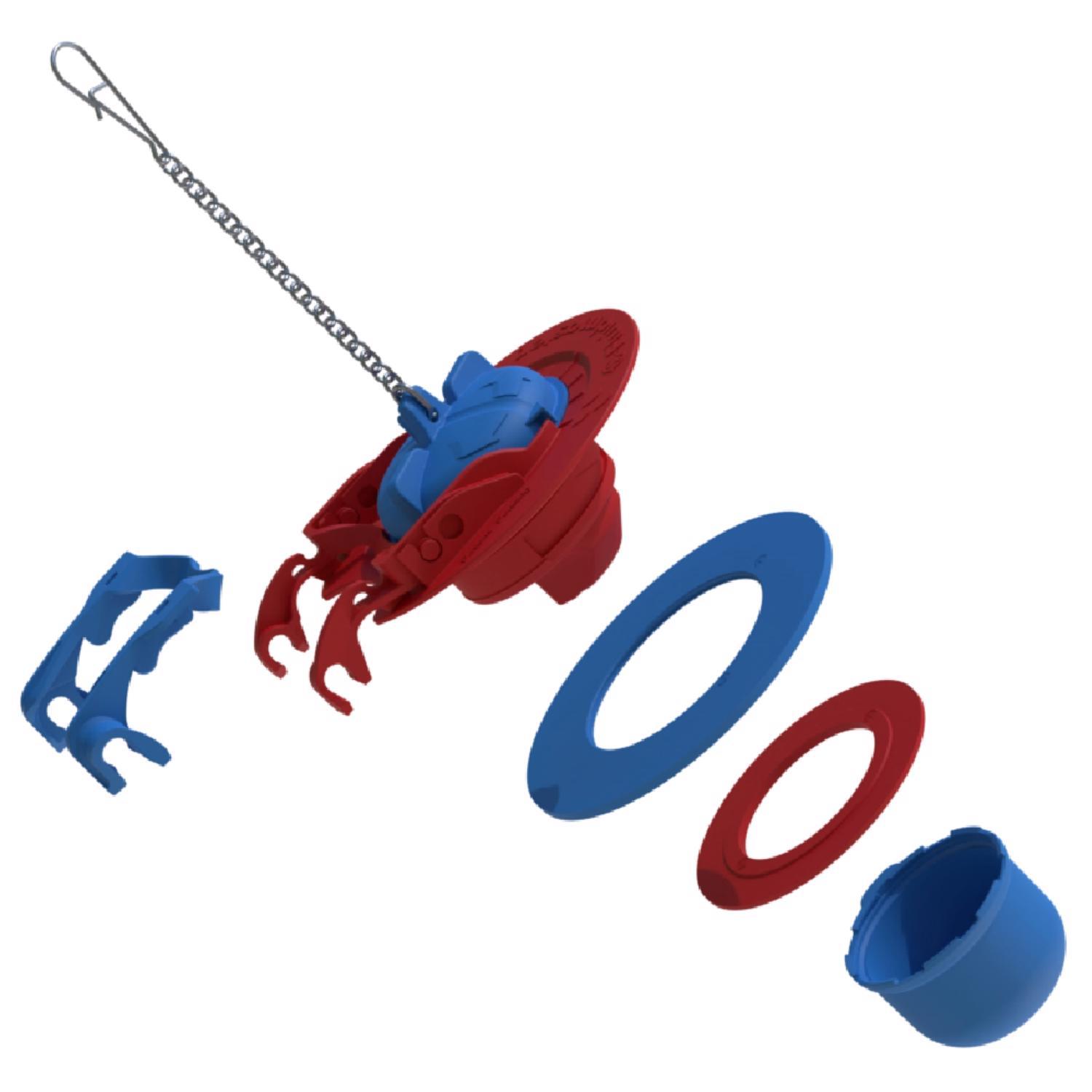 Fluidmaster Performax Fill Valve And Flapper Kit Multicolored Plastic/Rubber For Universal