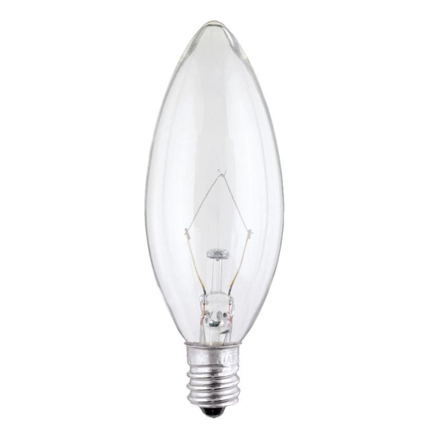 Westinghouse 25 W Torpedo B9.5 Decorative Incandescent Bulb E12 (Candelabra) Warm White 2 pk