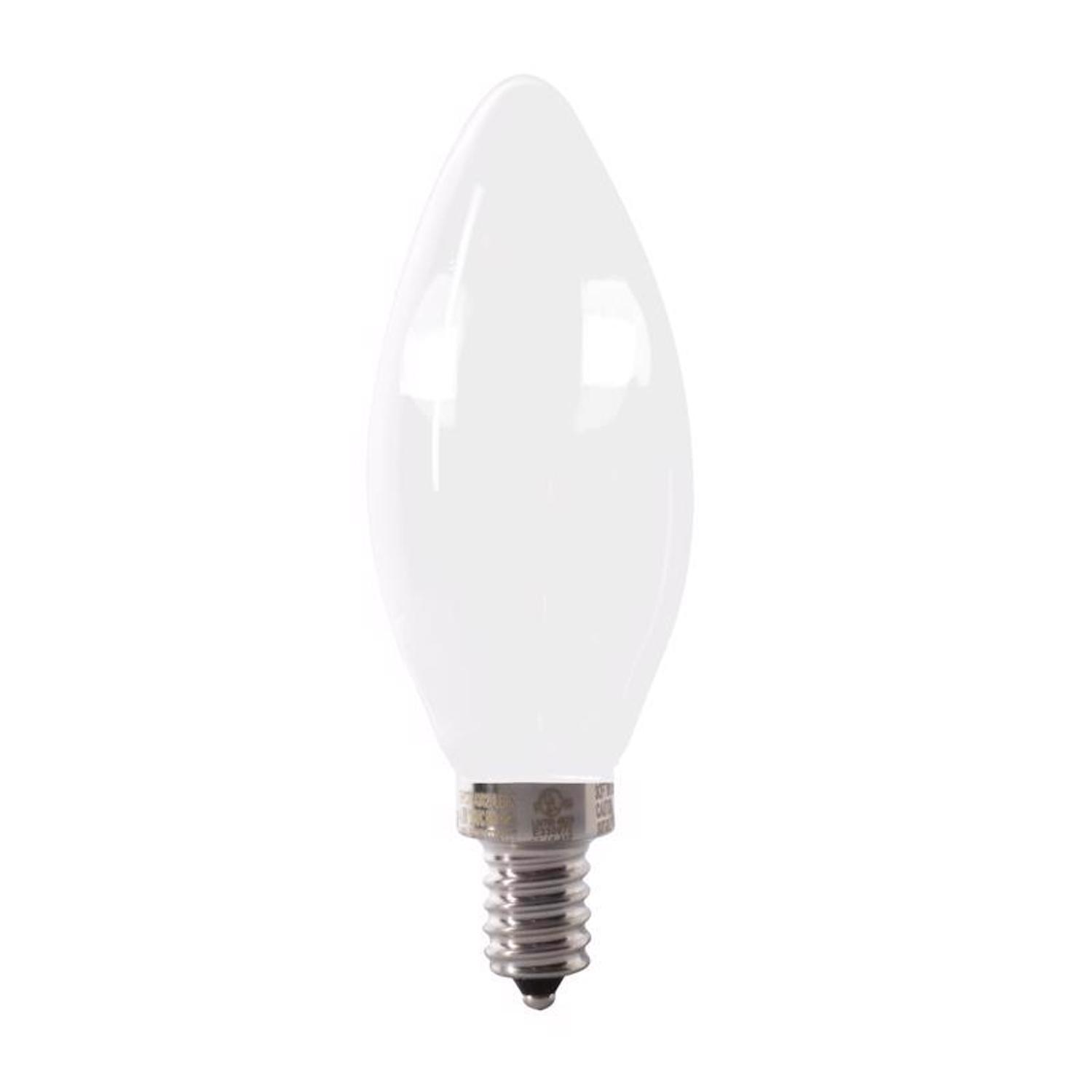 Feit Enhance B10 E12 (Candelabra) Filament LED Bulb Daylight 40 Watt Equivalence 2 pk