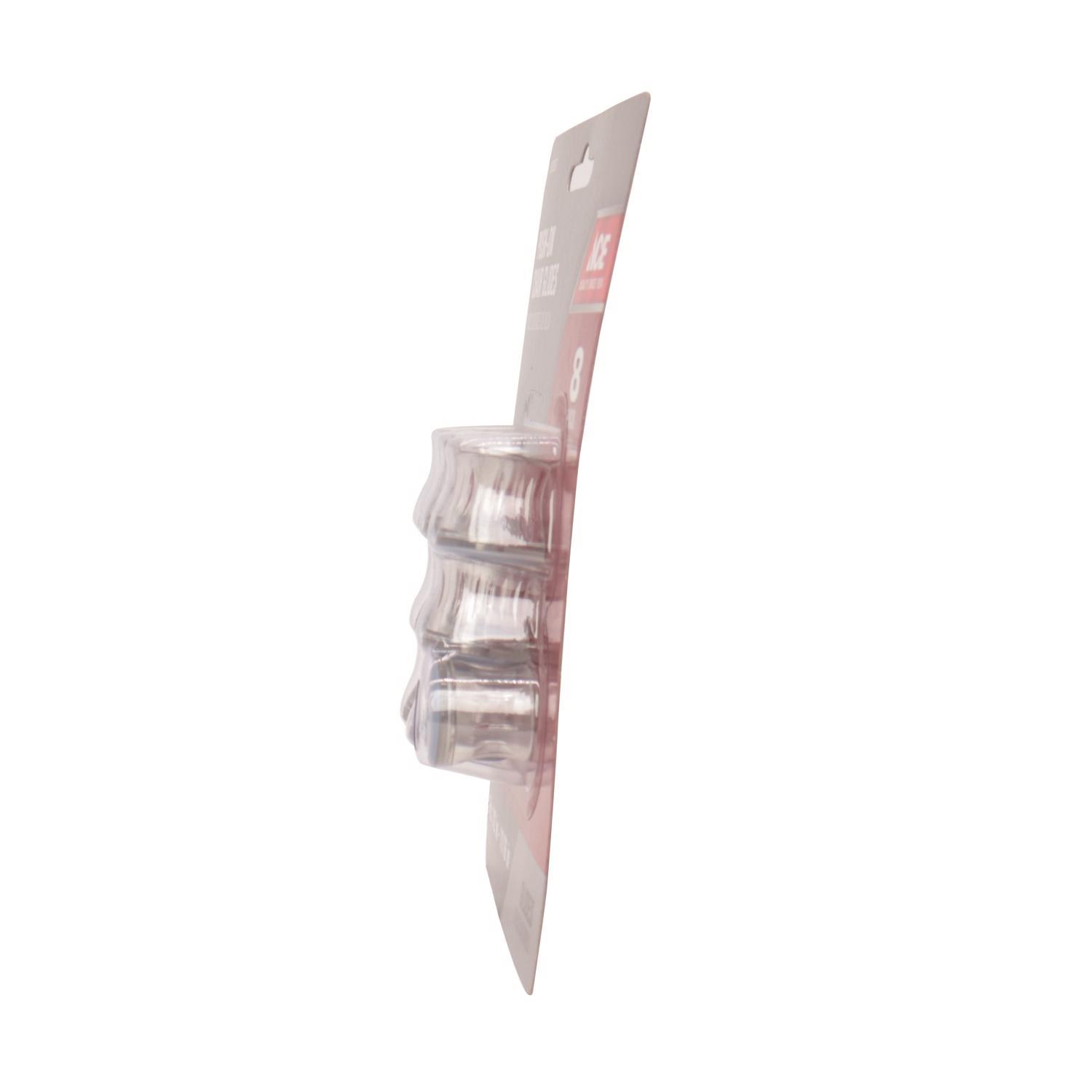 Ace Gray 1 in. Push-On Plastic Chair Glide 8 pk