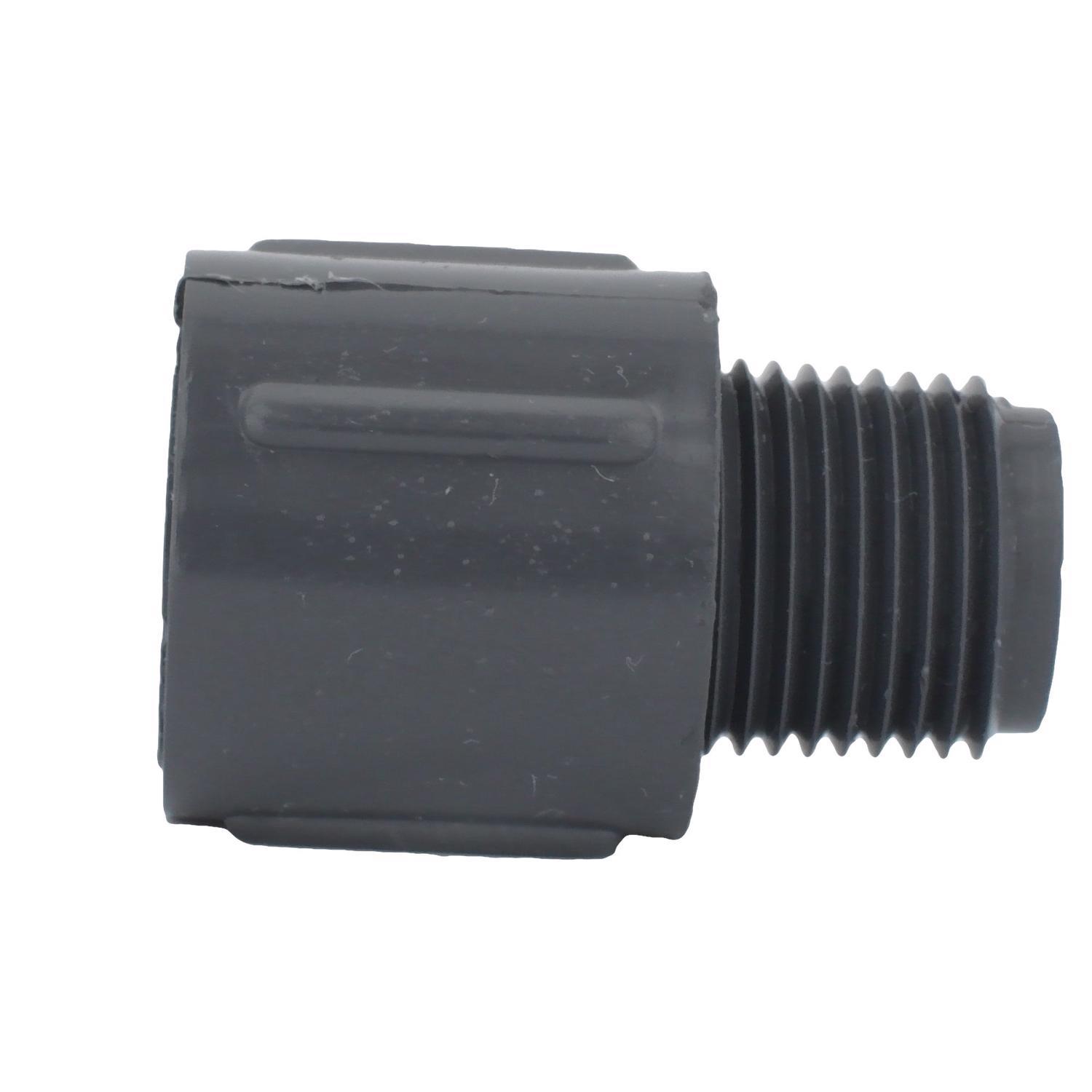 Charlotte Pipe 1/2 in. Slip X 1/2 in. D MPT PVC Adapter 1 pk