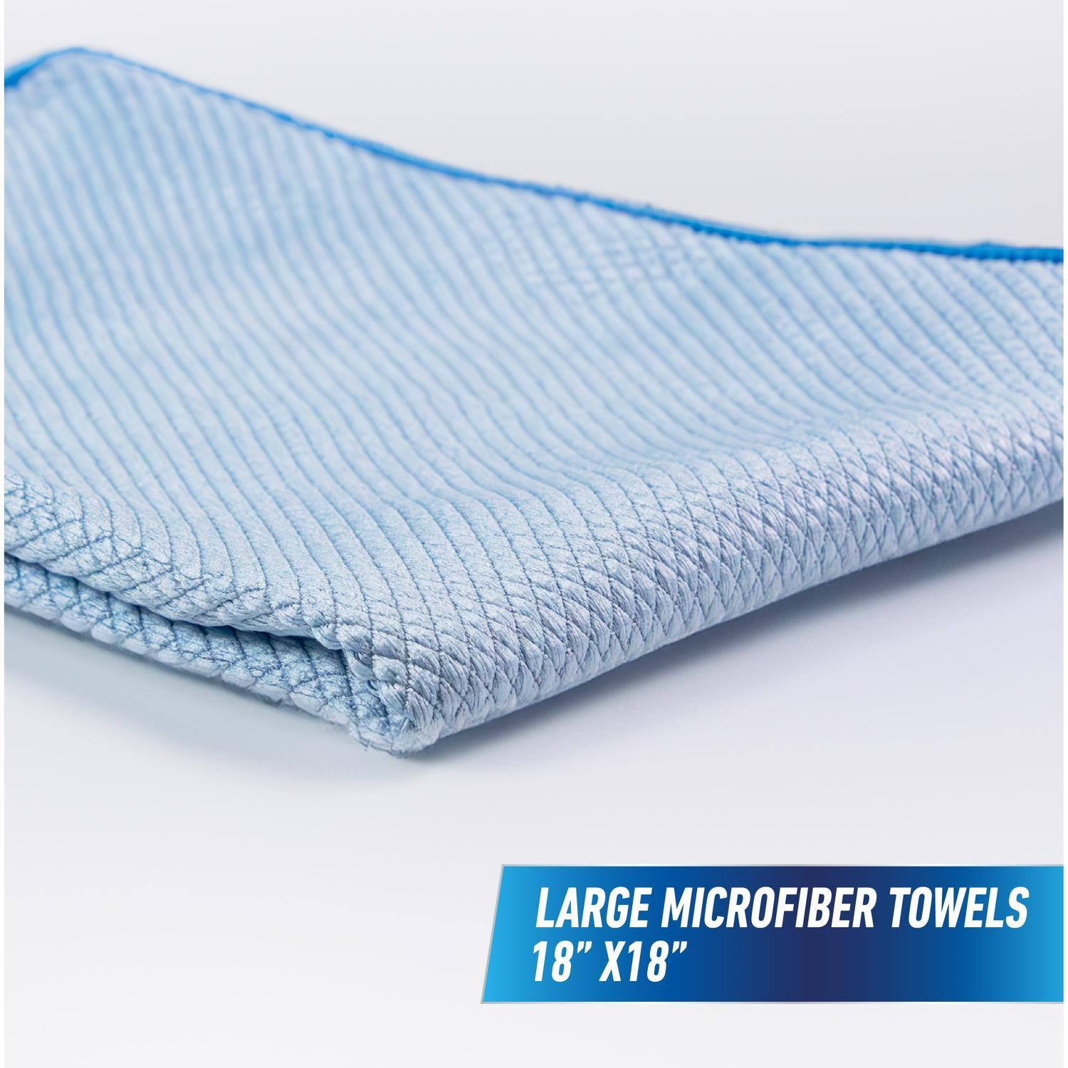 Unger Professional Grade Microfiber Cleaning Towel 18 in. W X 18 in. L 3 pk
