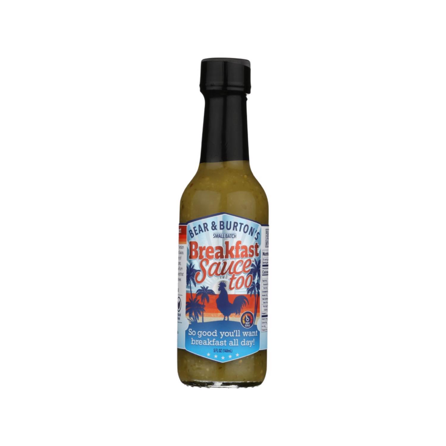 Bear & Burton's Breakfast Sauce too Verde Hot Sauce 5 oz