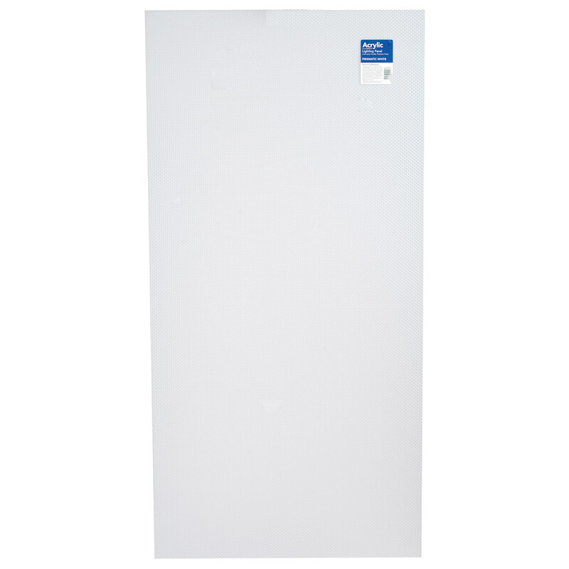 Plaskolite Optix Acrylic Prismatic Lighting Panel White 47-3/4 in. H x 23-3/4 in. W