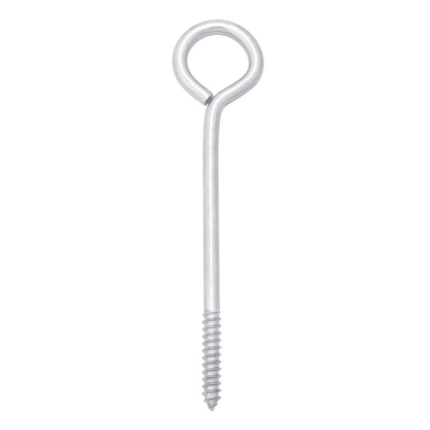 Hampton 3/8 in. X 8 in. L Zinc-Plated Steel Lag Thread Eyebolt