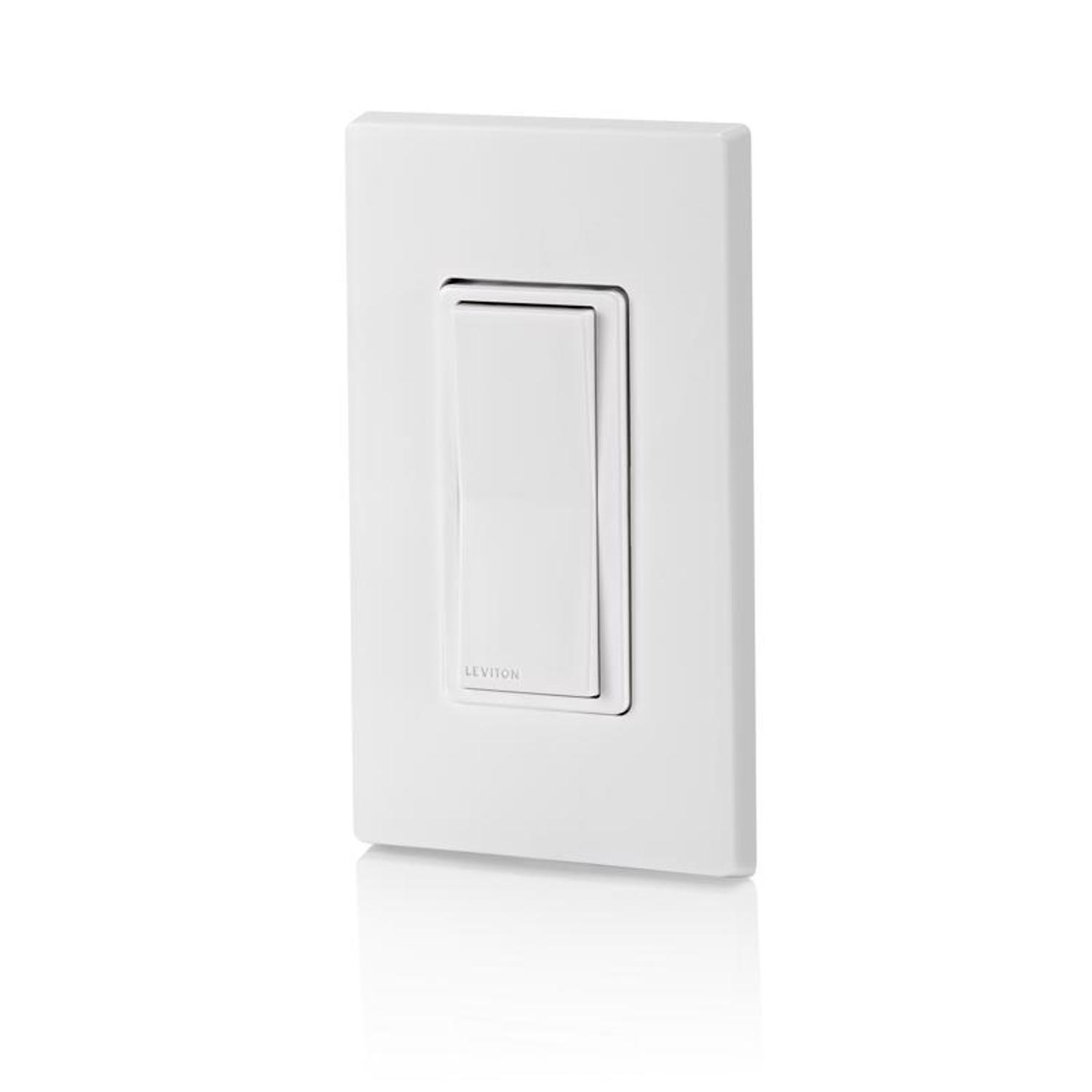 Leviton Decora WiFi Smart SmartEnabled Light Switch White 1 pk Stine