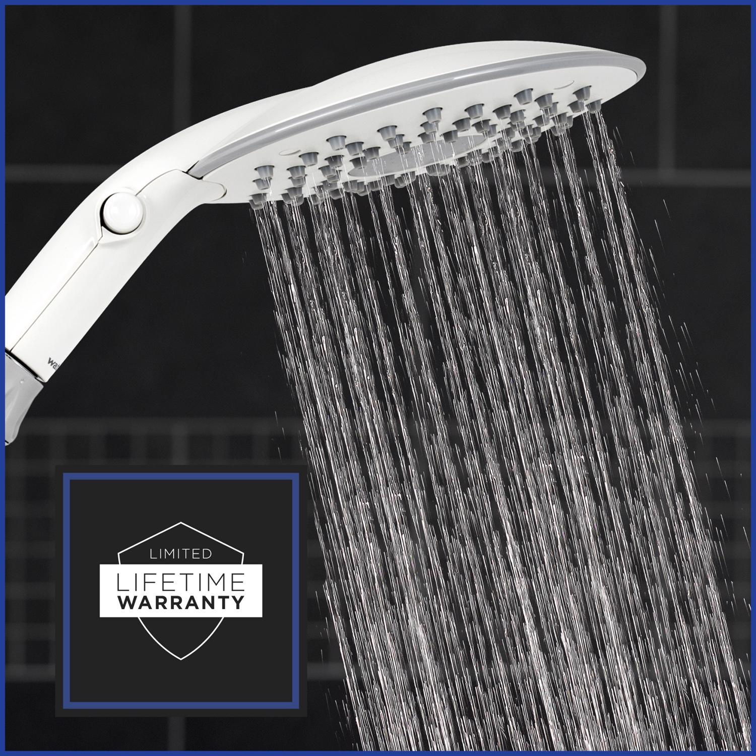 Waterpik RainFall White 2 settings Showerhead 1.8 gpm