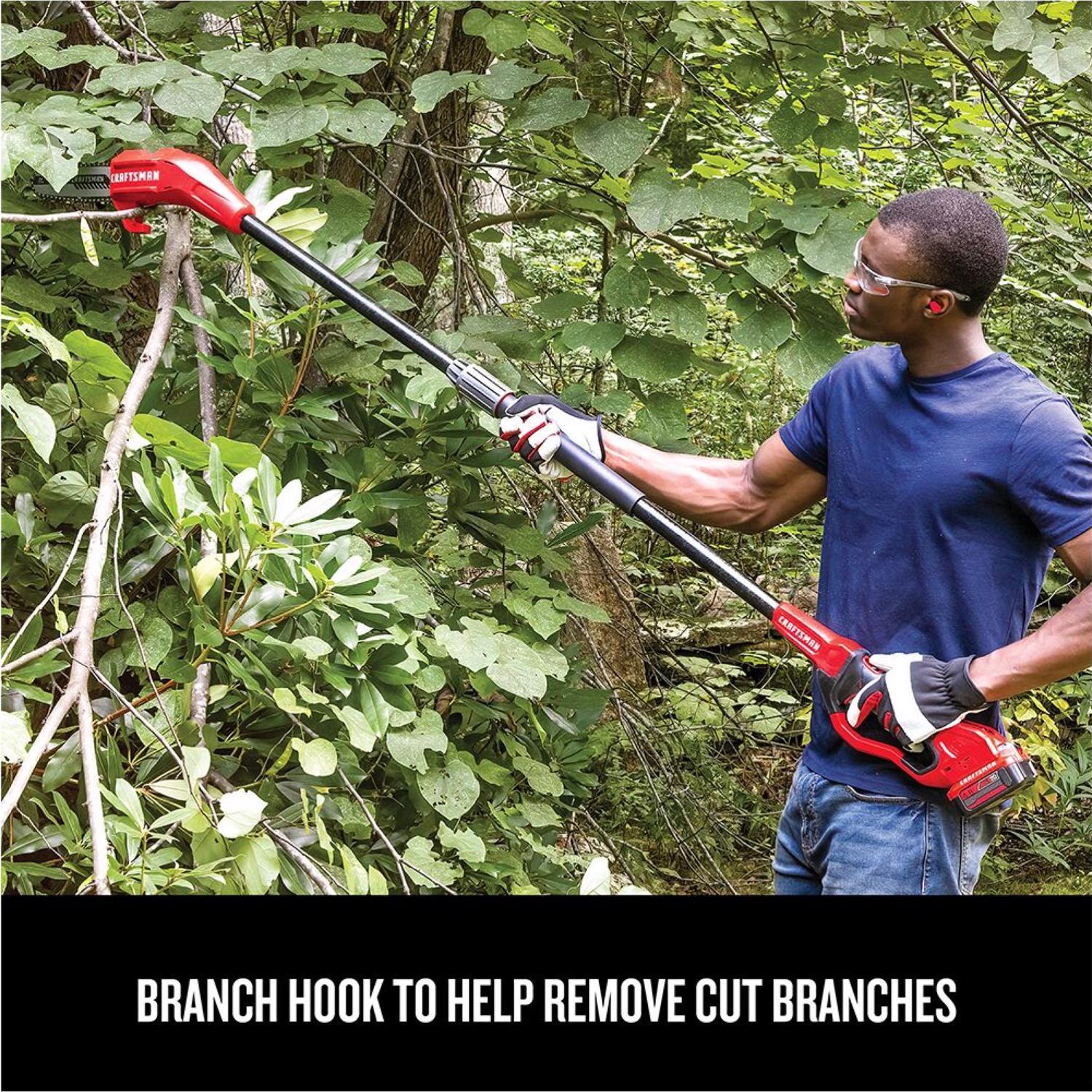 Craftsman V20 CMCCSP20M1 8 in. 20 V Battery Pole Saw Kit (Battery & Charger)