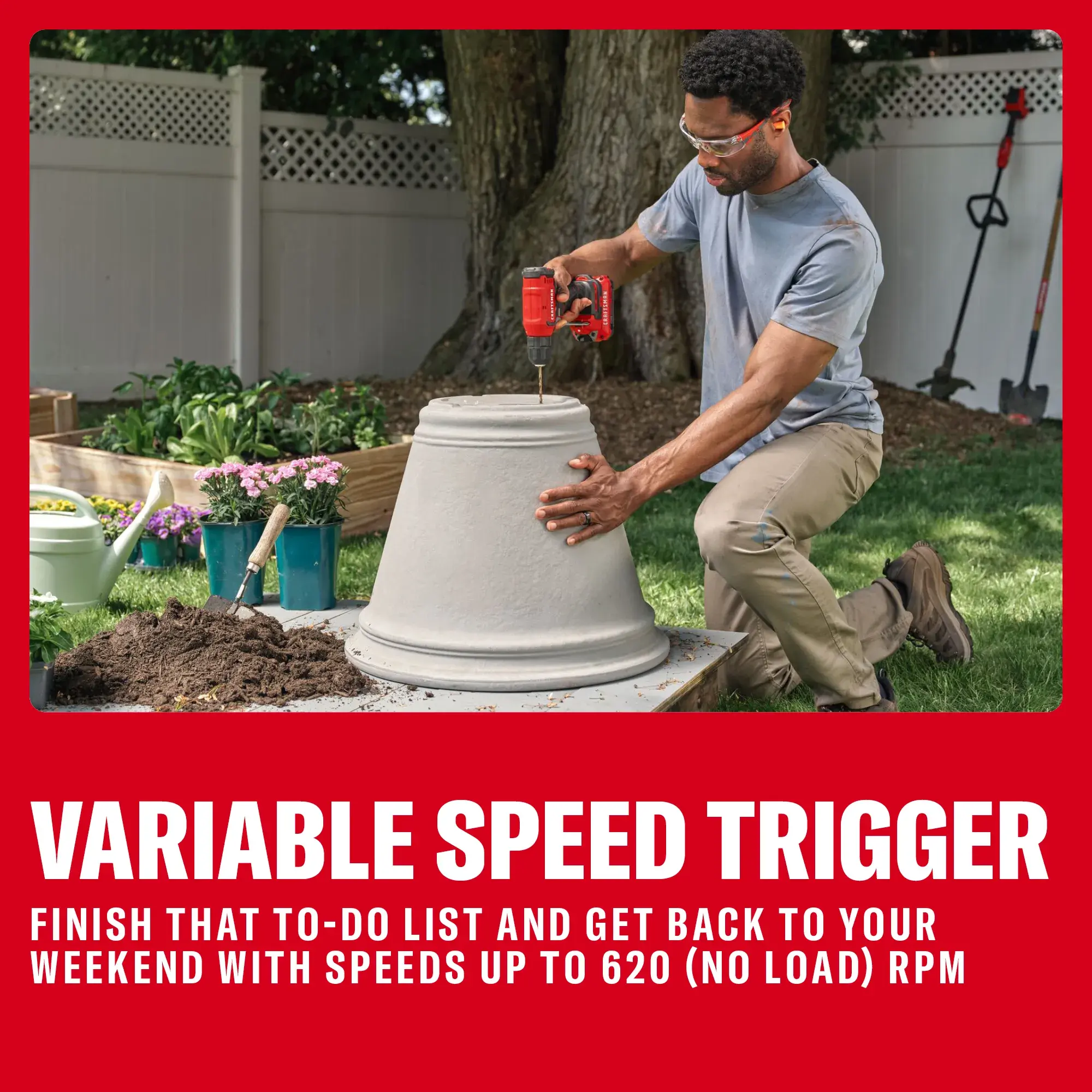 CRAFTSMAN V20 Cordless 3/8 in. Drill/Driver Kit
