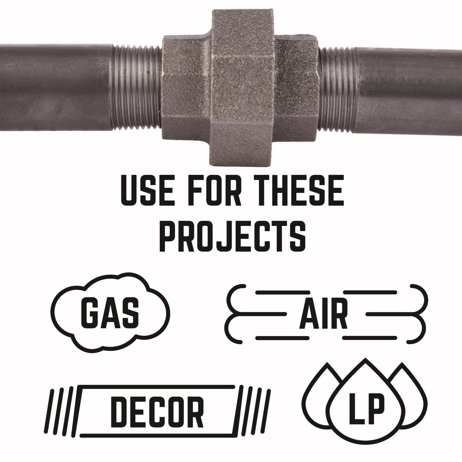 STZ Industries 1/2 in. FIP each X 1/2 in. D FIP Black Malleable Iron Union