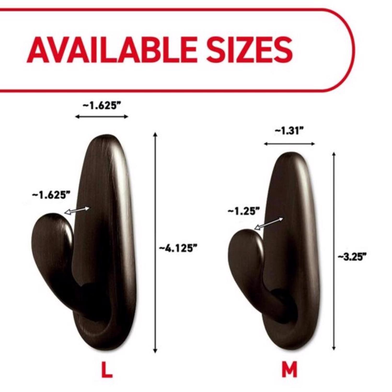 3M Command 4-1/8 in. L Oil Rubbed Bronze Metal Large Forever Classic Coat/Hat Hook 5 lb. cap. 1 pk