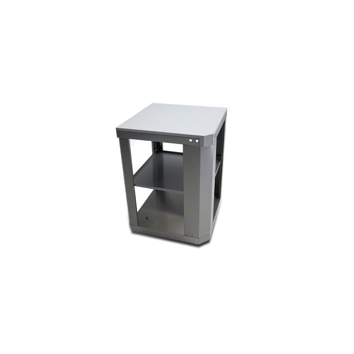 Mont Alpi Grill Side Table Stainless Steel 35 in. H x 25 in. W x 25 in. L