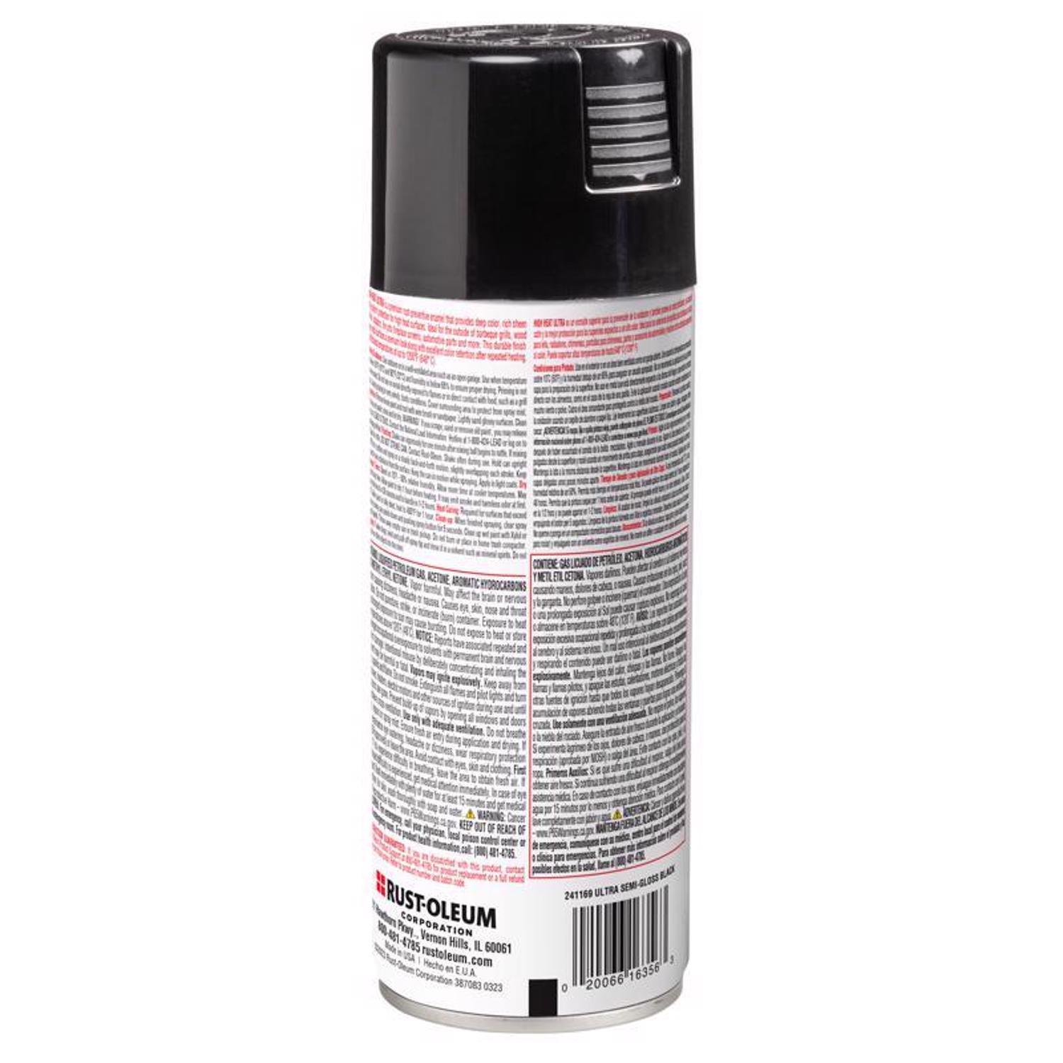 Rust-Oleum Specialty Semi-Gloss Black Ultra High Heat Spray 12 oz
