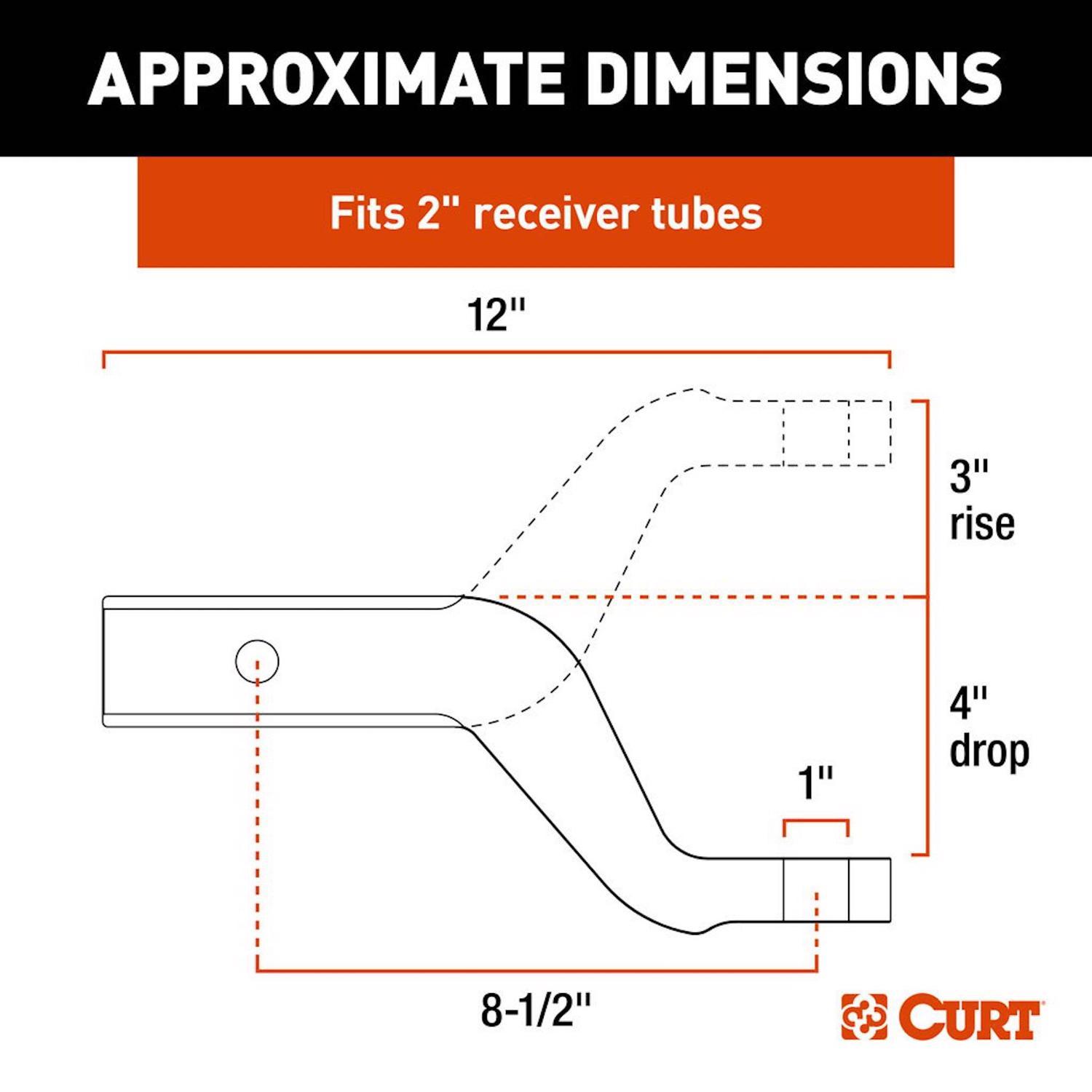 CURT 8000 lb. cap. Ball Mount