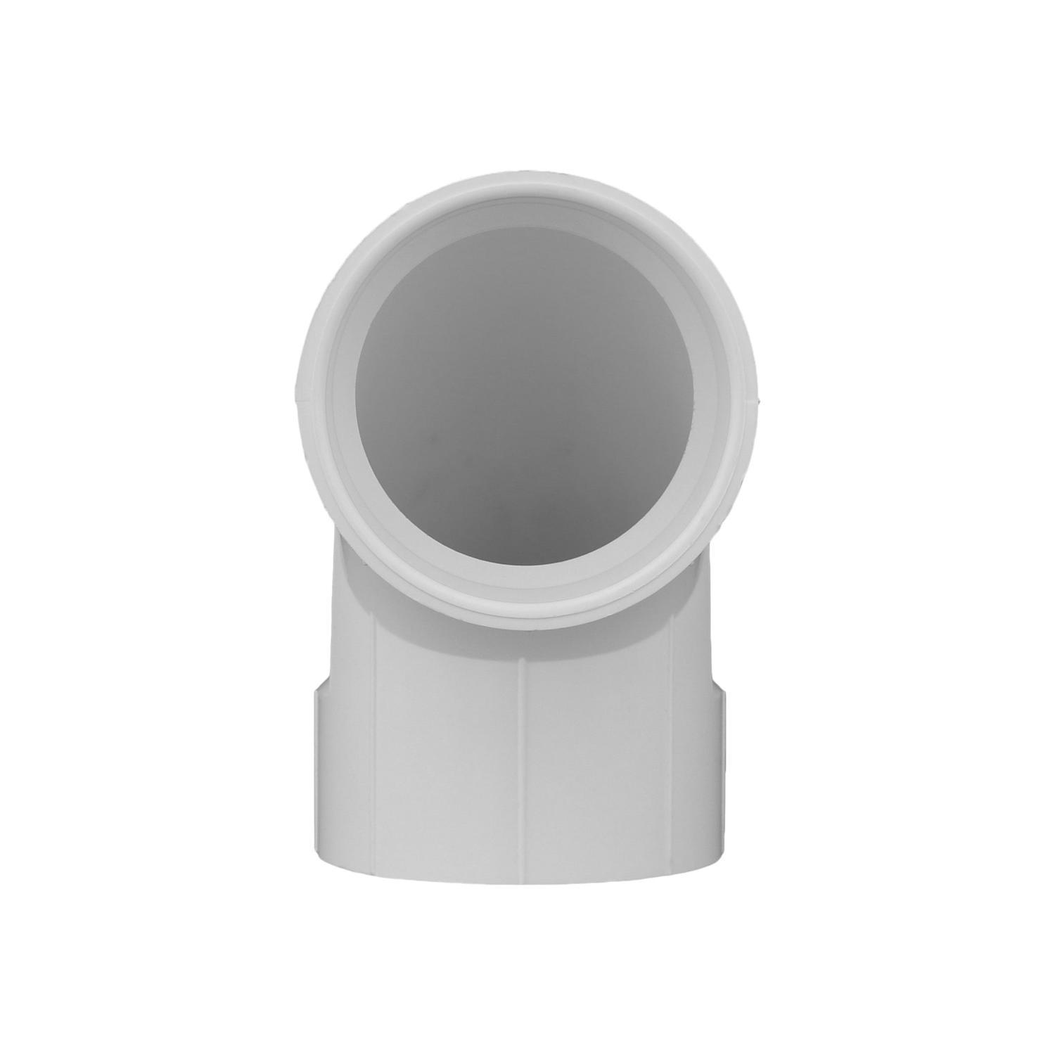Charlotte Pipe Schedule 40 3 in. Hub X 3 in. D Hub PVC Elbow 1 pk