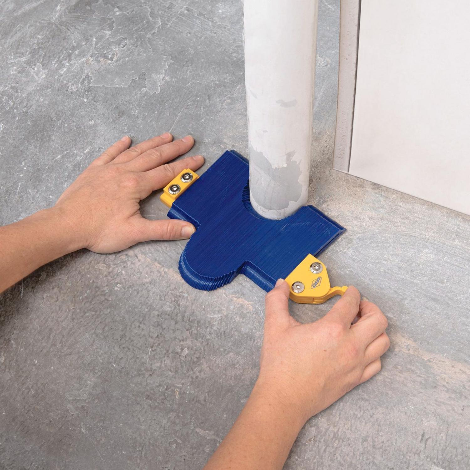 QEP 6 in. H X 4 in. W X 1/4 in. L Plastic Contour Gauge 1 pk