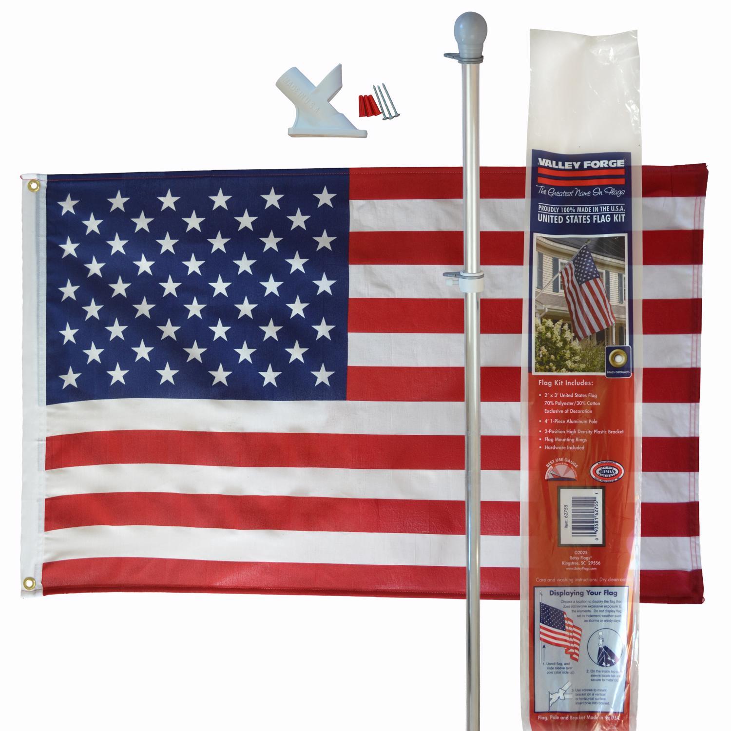 Valley Forge Flag Kit 48 in. H