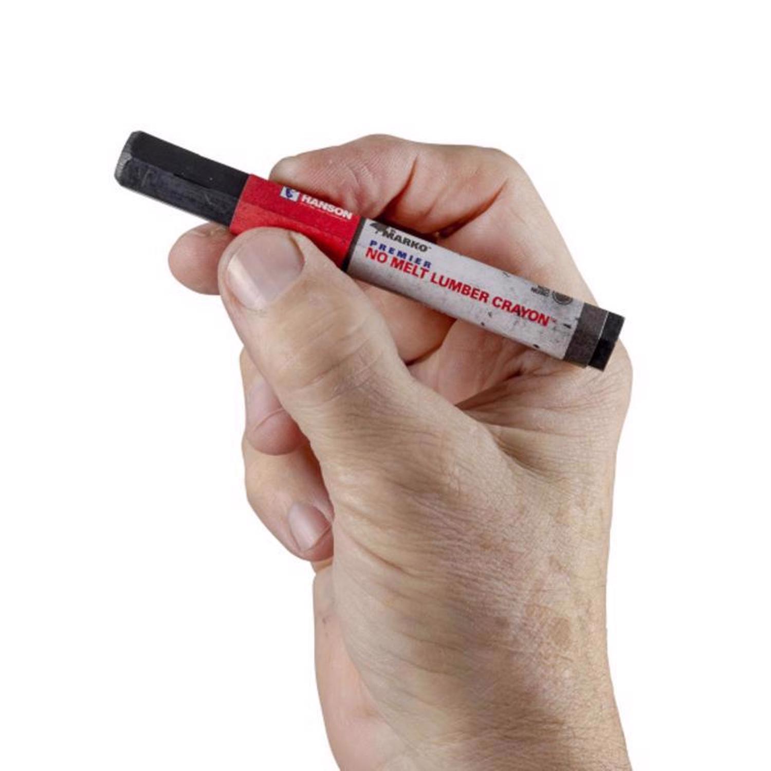 C.H. Hanson 4.5 in. L Lumber Crayon Black 1 pc