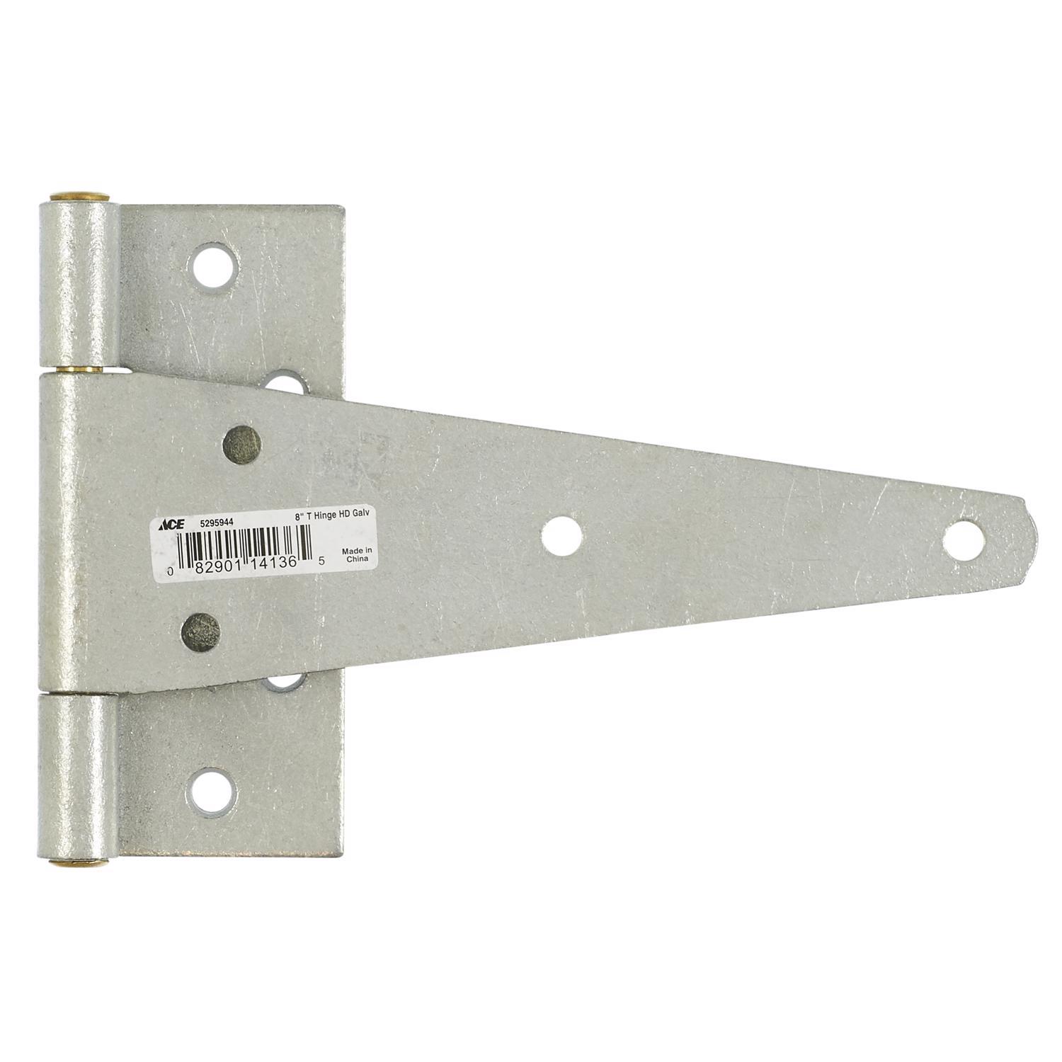 Ace 8 in. L Galvanized Heavy Duty T Hinge 1 pk