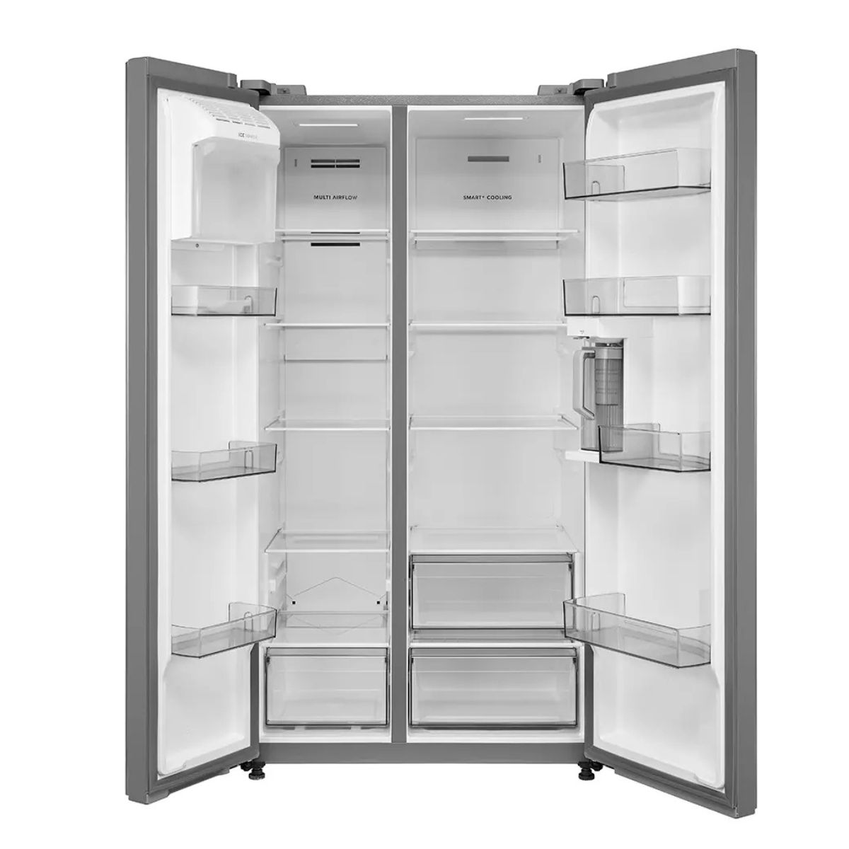 Midea 24.5 cu. ft. Counter-Depth Side-by-Side Refrigerator with AutoFill Water Pitcher