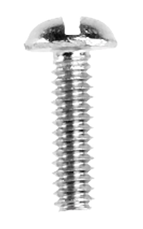 Danco No. 6-32 X 1/2 in. L Slotted Round Head Chrome-Plated Brass Bibb Screw 1 pk