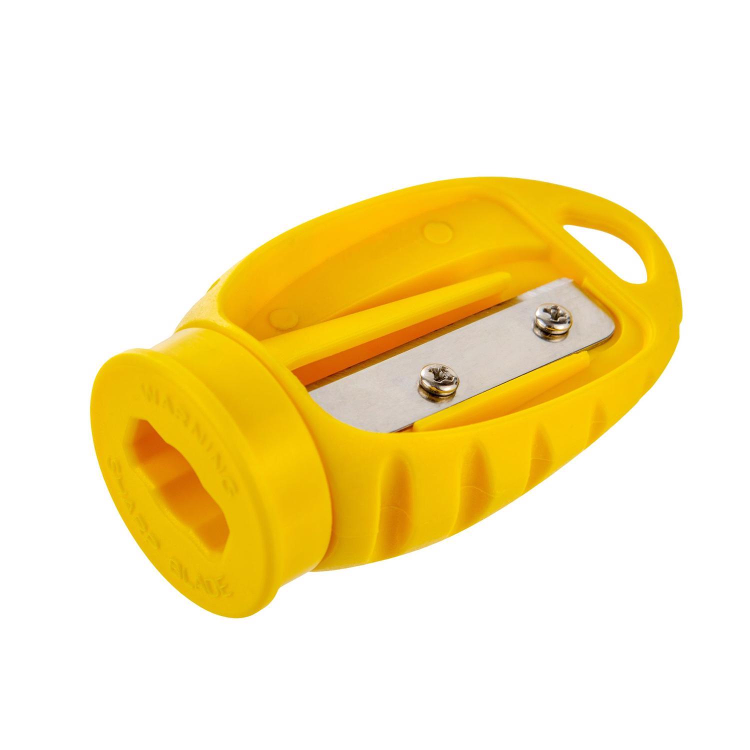 C.H. Hanson 2.625 in. L Carpenter Pencil Sharpener Yellow 1 pc