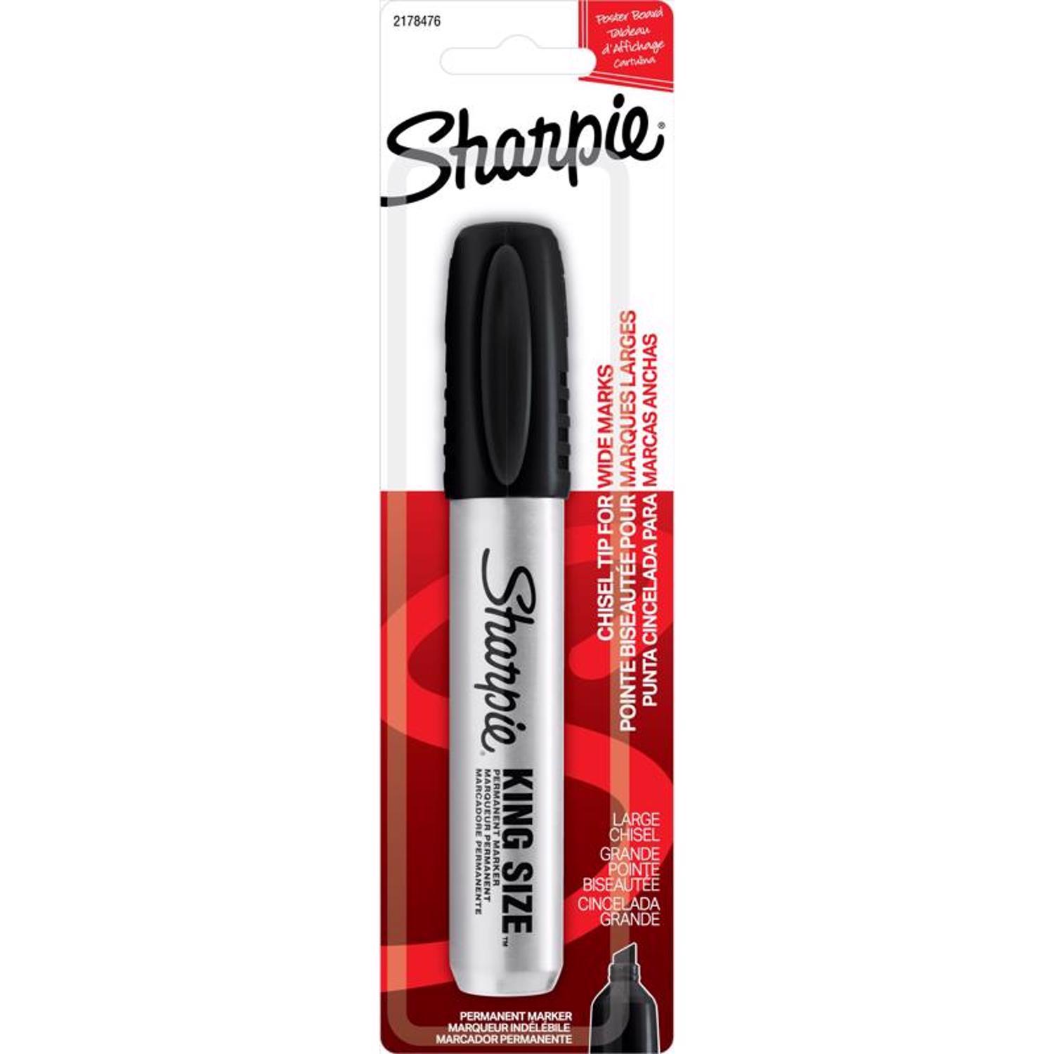 Sharpie King Size Black Chisel Tip Permanent Marker 1 pk