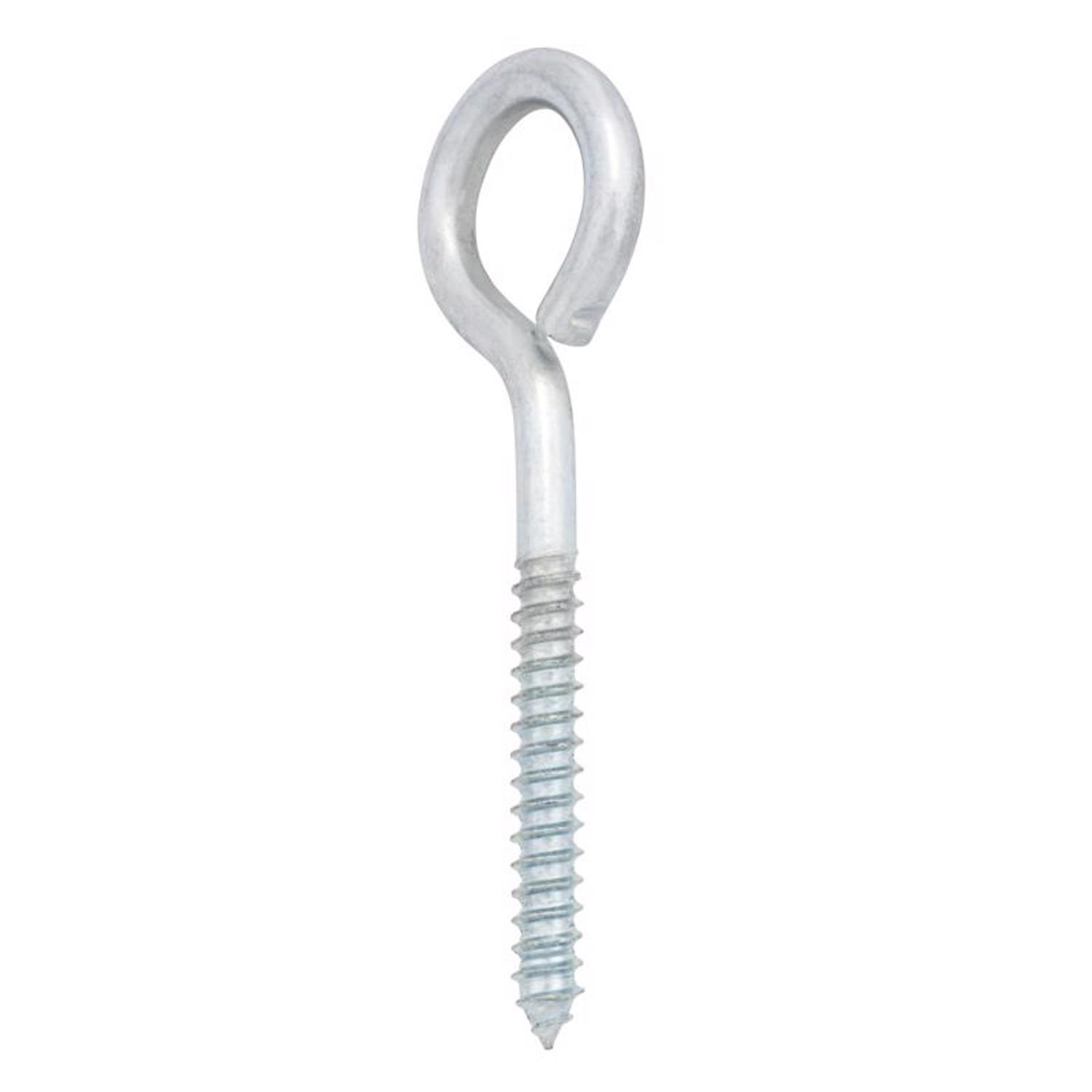 Hampton 2-5/8 in. X 4 in. L Zinc-Plated Steel Lag Thread Eyebolt