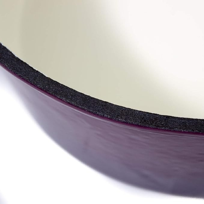 Cajun Classic 6 Qt Purple & Gold Enameled Cast Iron Dutch Oven