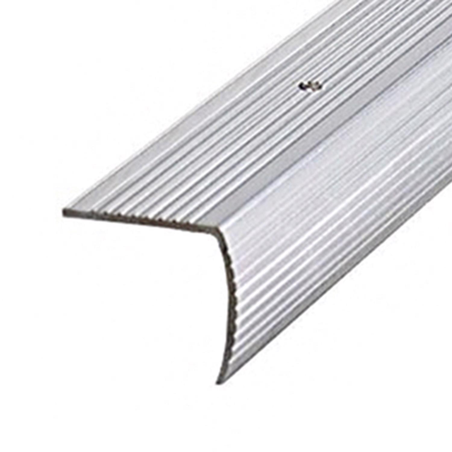 M-D Building Products 1.125 in. H X 1.125 in. W X 72 in. L Prefinished Silver Aluminum Stair Edge