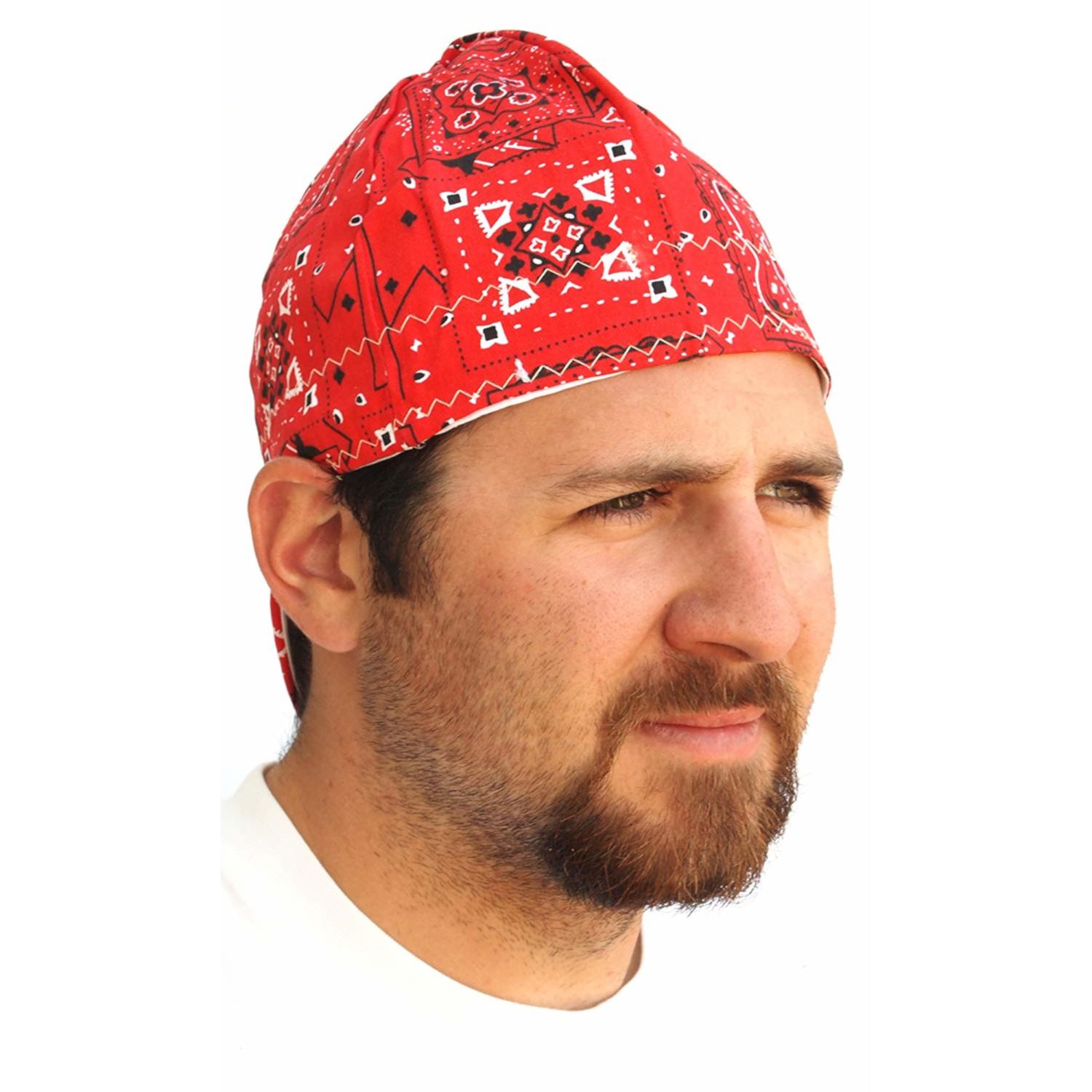 Forney 7.5 in. H X 7.5 in. W Cotton Welding Cap Multicolored 1 pc